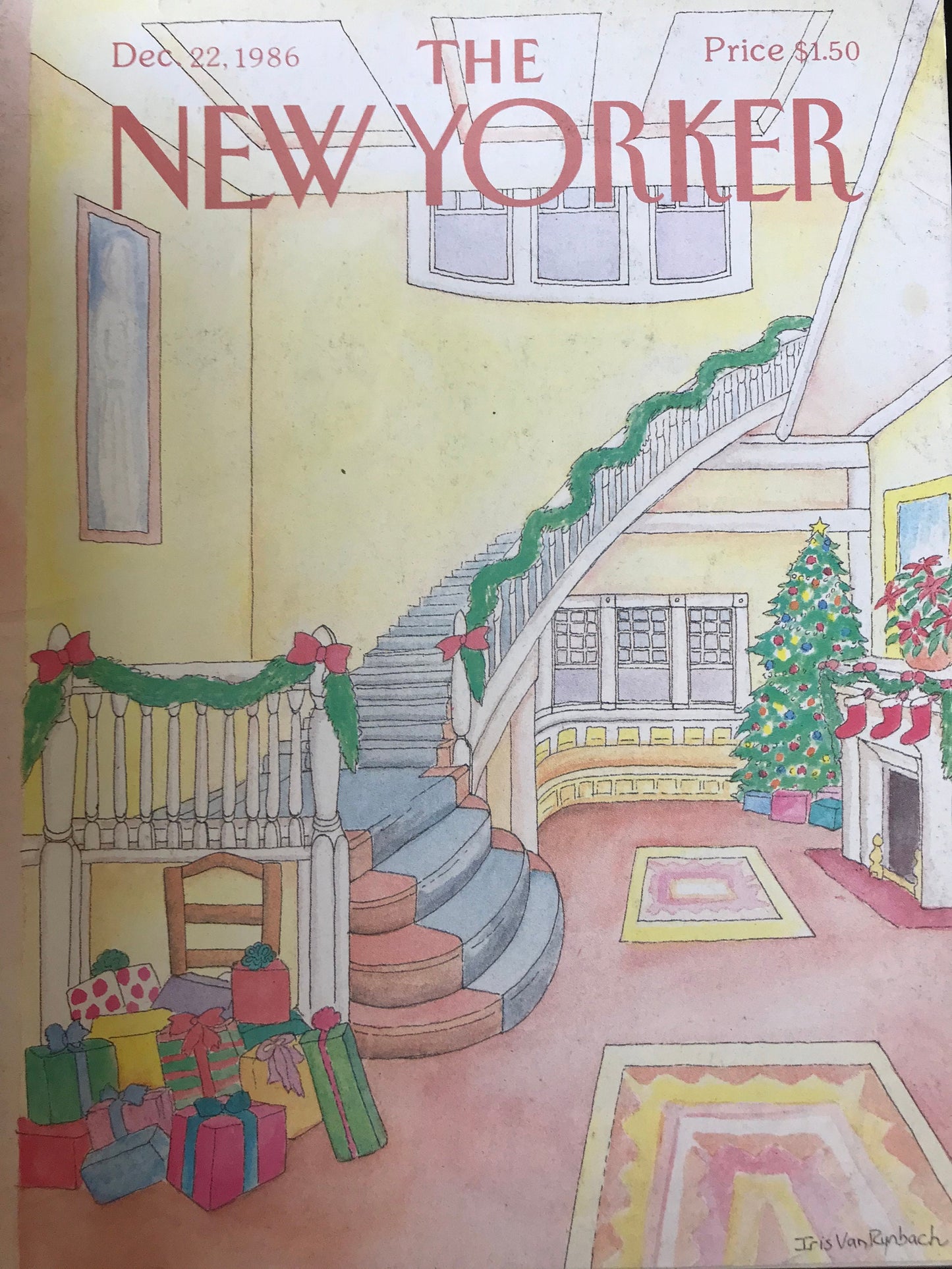 December 22, 1986 - COMPLETE ISSUE of The New Yorker Magazine - holidays, Christmas