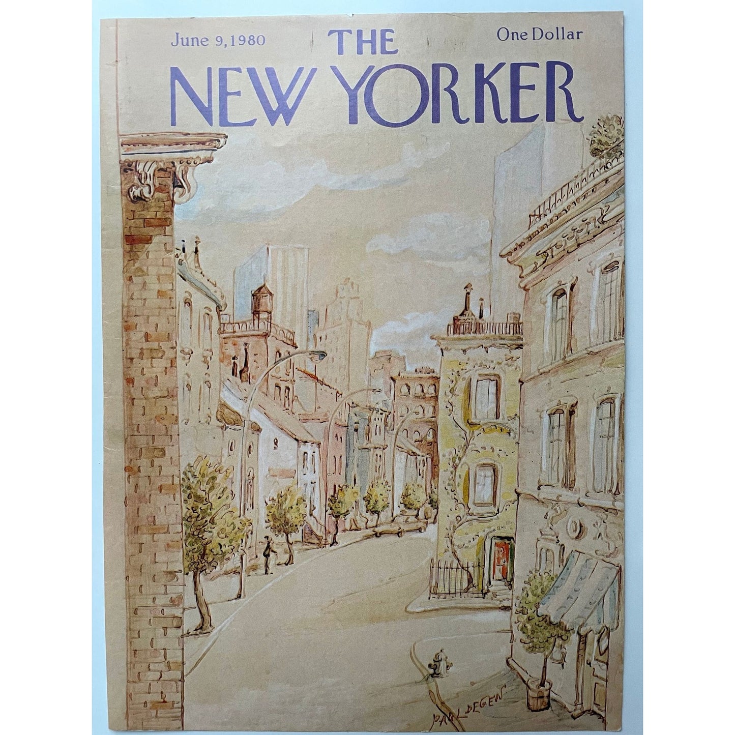 Vintage NEW YORKER Magazine original cover - June 9, 1980