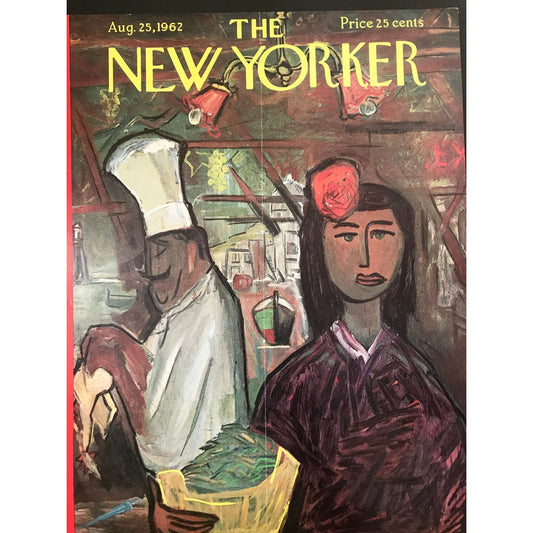 The NEW YORKER Magazine cover - August 25, 1962 - Japanese restaurant