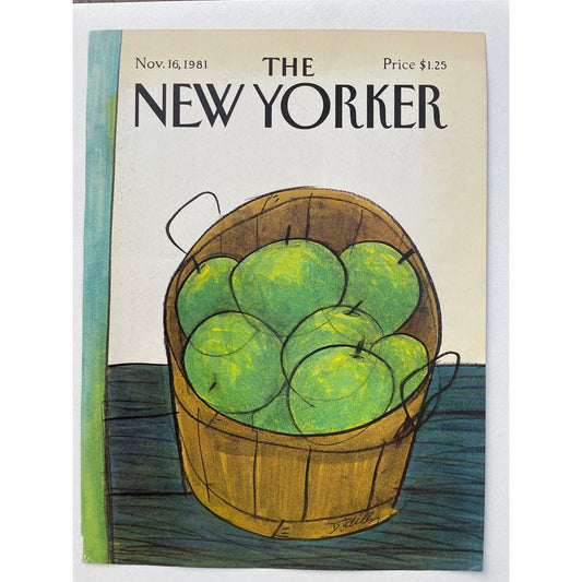 The NEW YORKER cover only - November 16, 1981