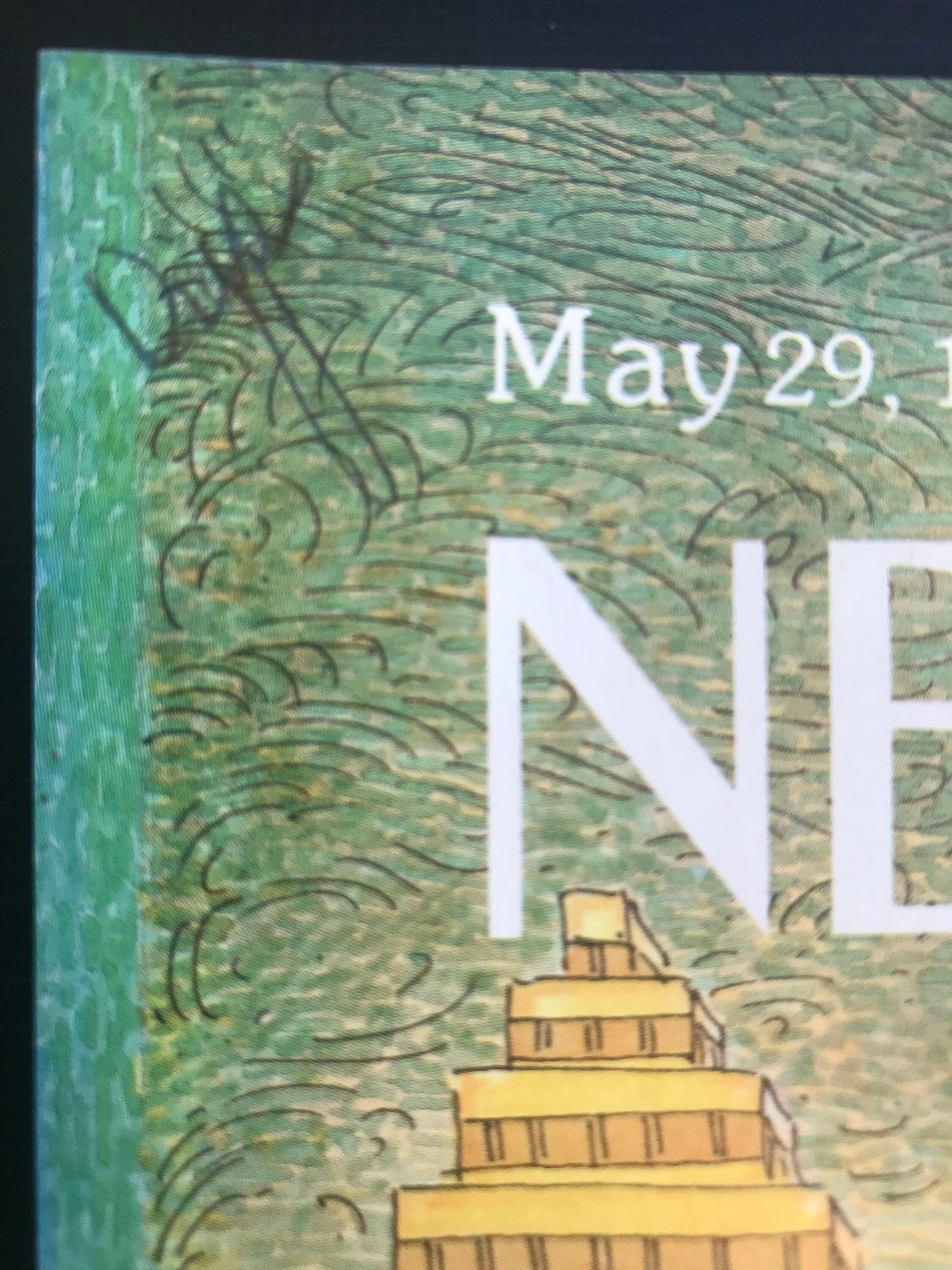 NEW YORKER Magazine original cover - vintage - May 29, 1989