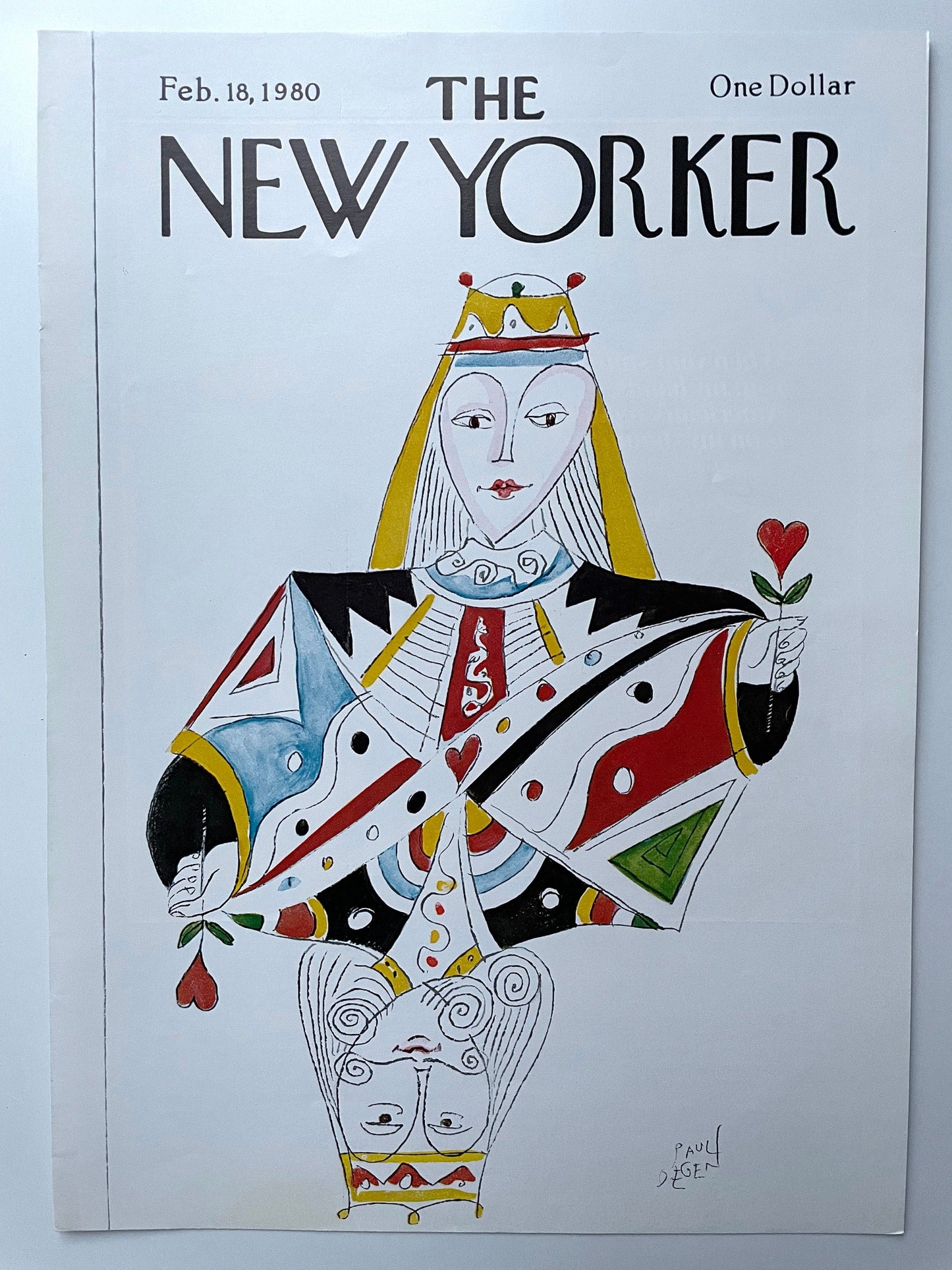 Vintage NEW YORKER Magazine original cover - February 18, 1980