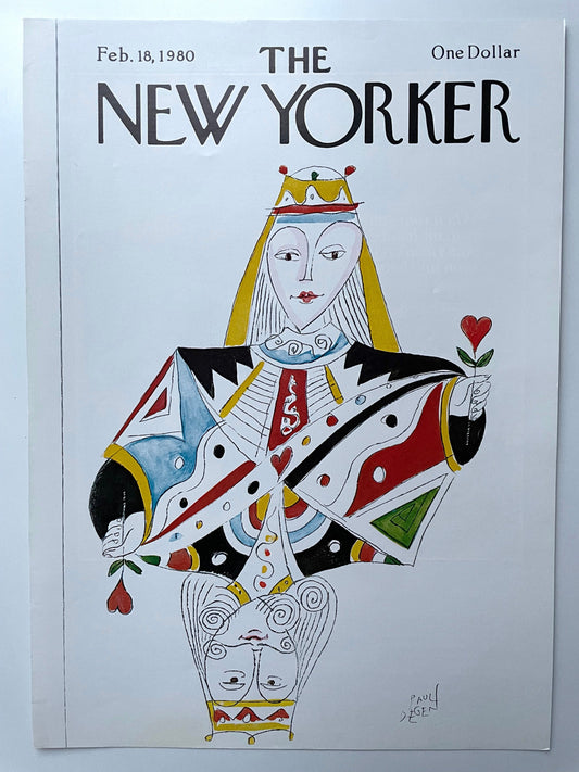 Vintage NEW YORKER Magazine original cover - February 18, 1980