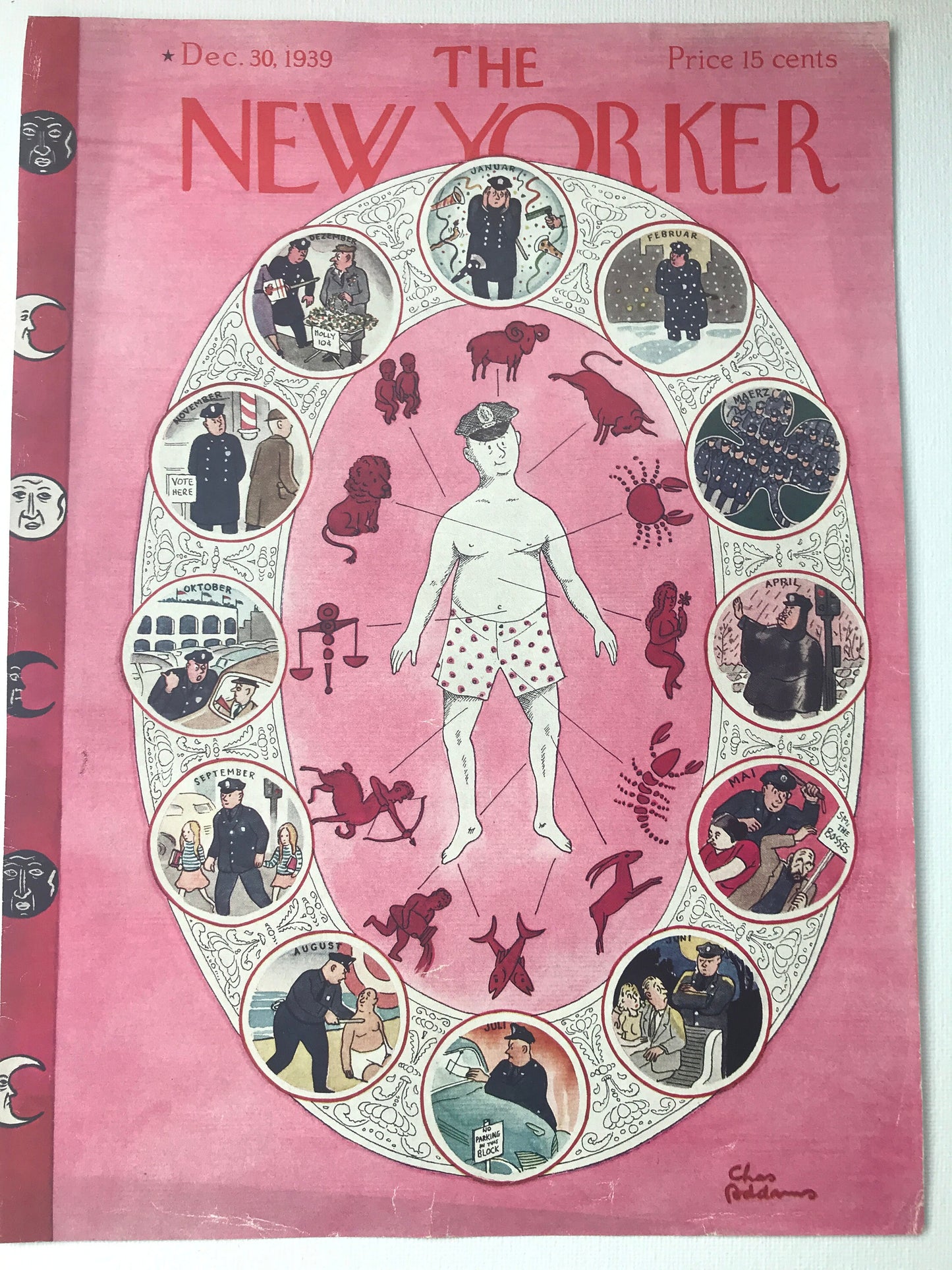 RARE - The NEW YORKER Magazine very rare original cover - December 30, 1939