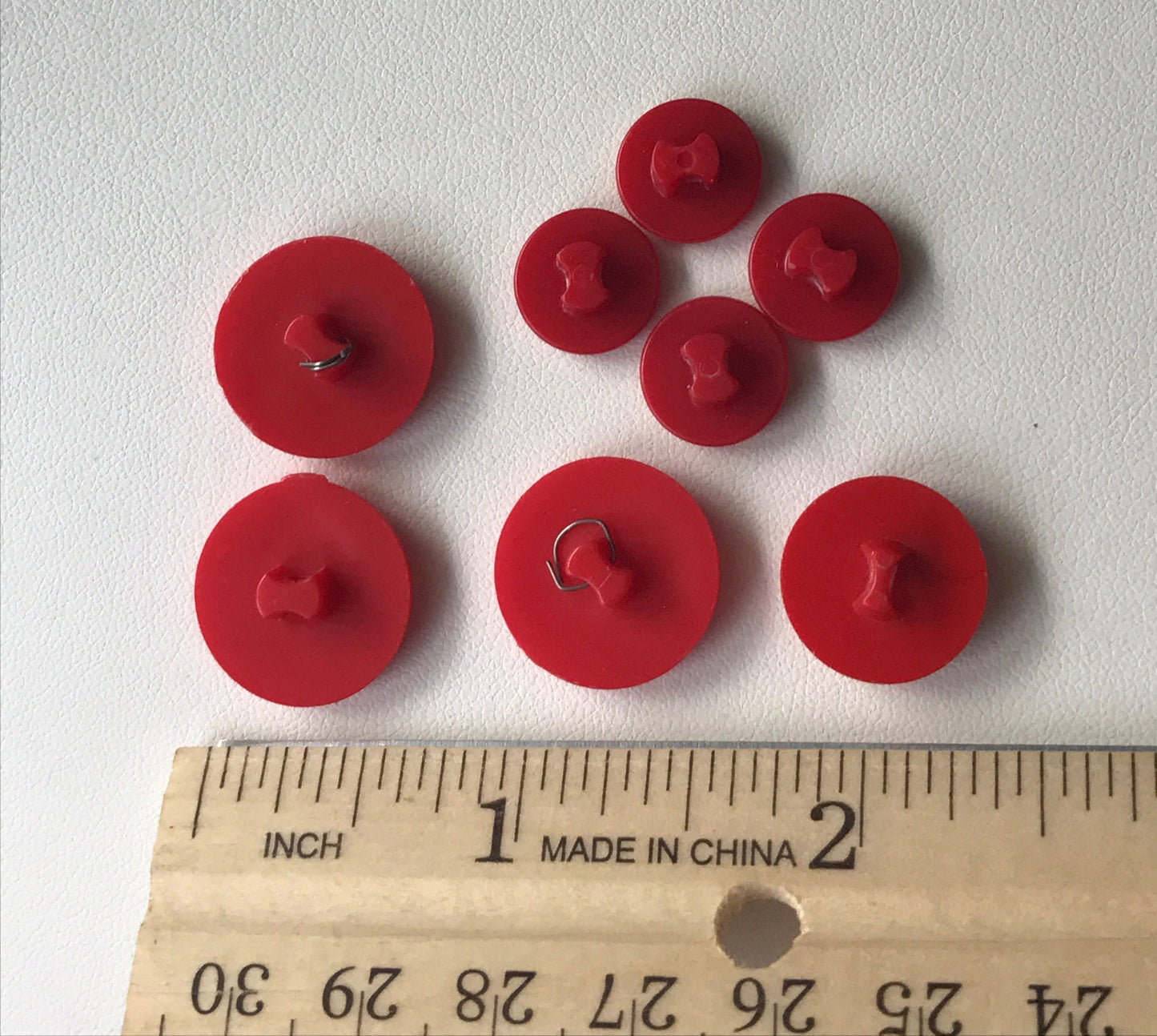 Lot of red vintage buttons