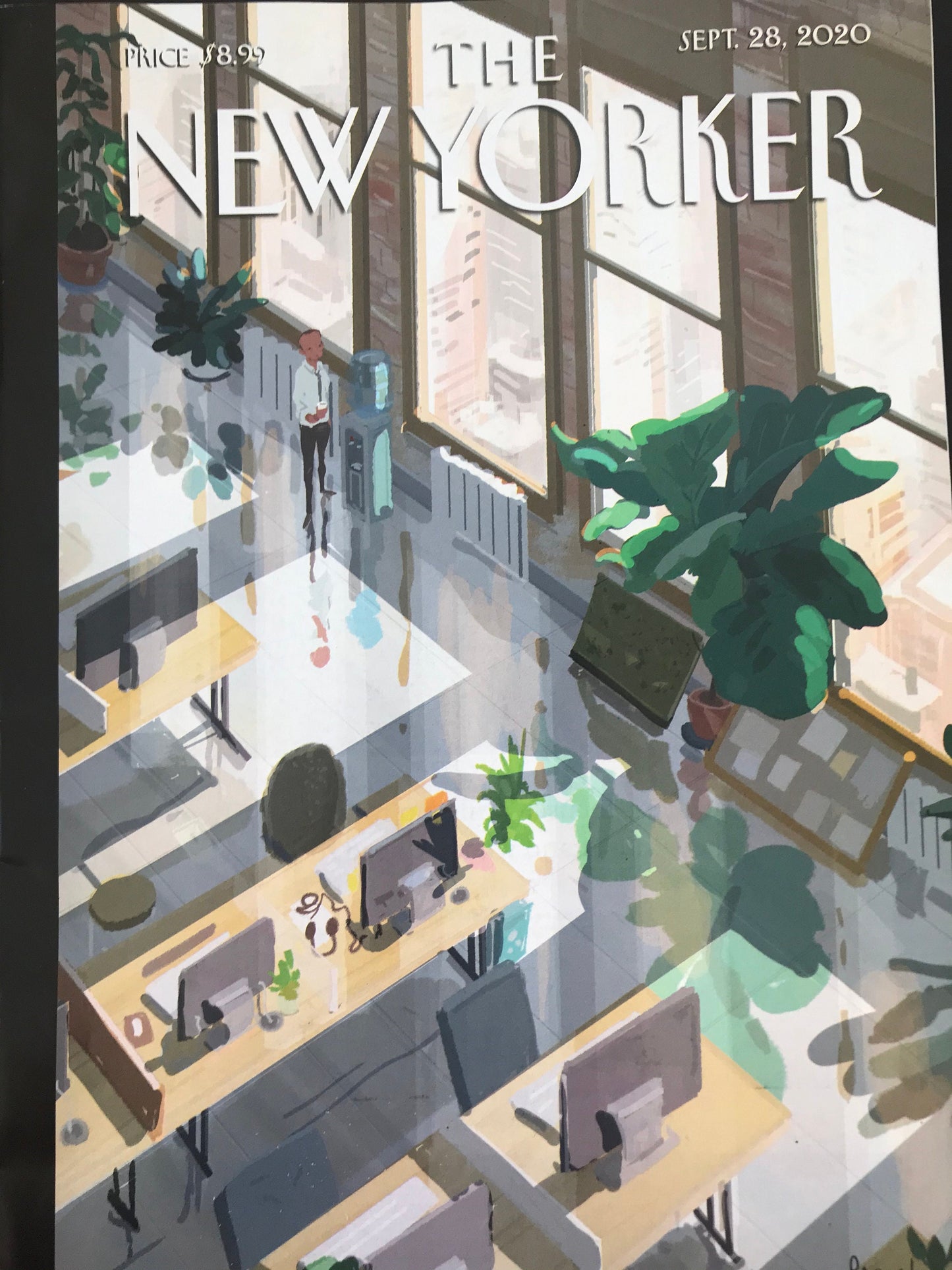 The NEW YORKER cover only - September 28,, 2020 - office