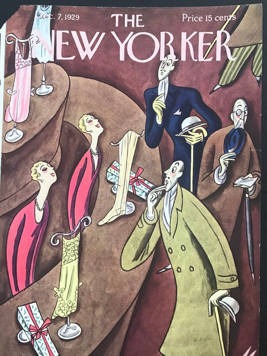 Extremely RARE - December 7, 1929 - The NEW YORKER Magazine original cover
