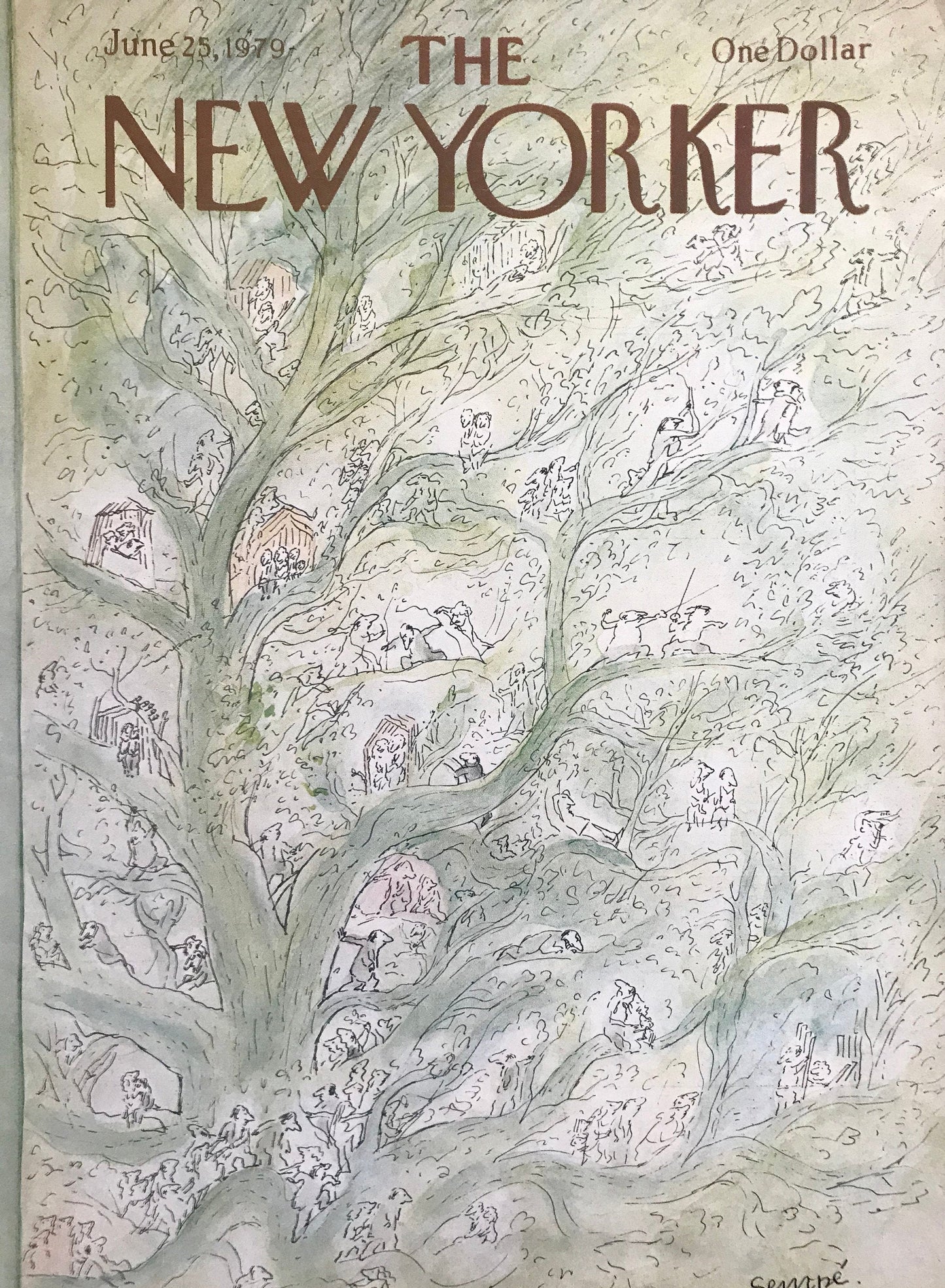 Vintage NEW YORKER Magazine original cover - June 25, 1979