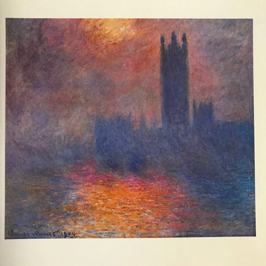 Stunning vintage Monet print  - approx. 8" tall x 6 1/2" wide