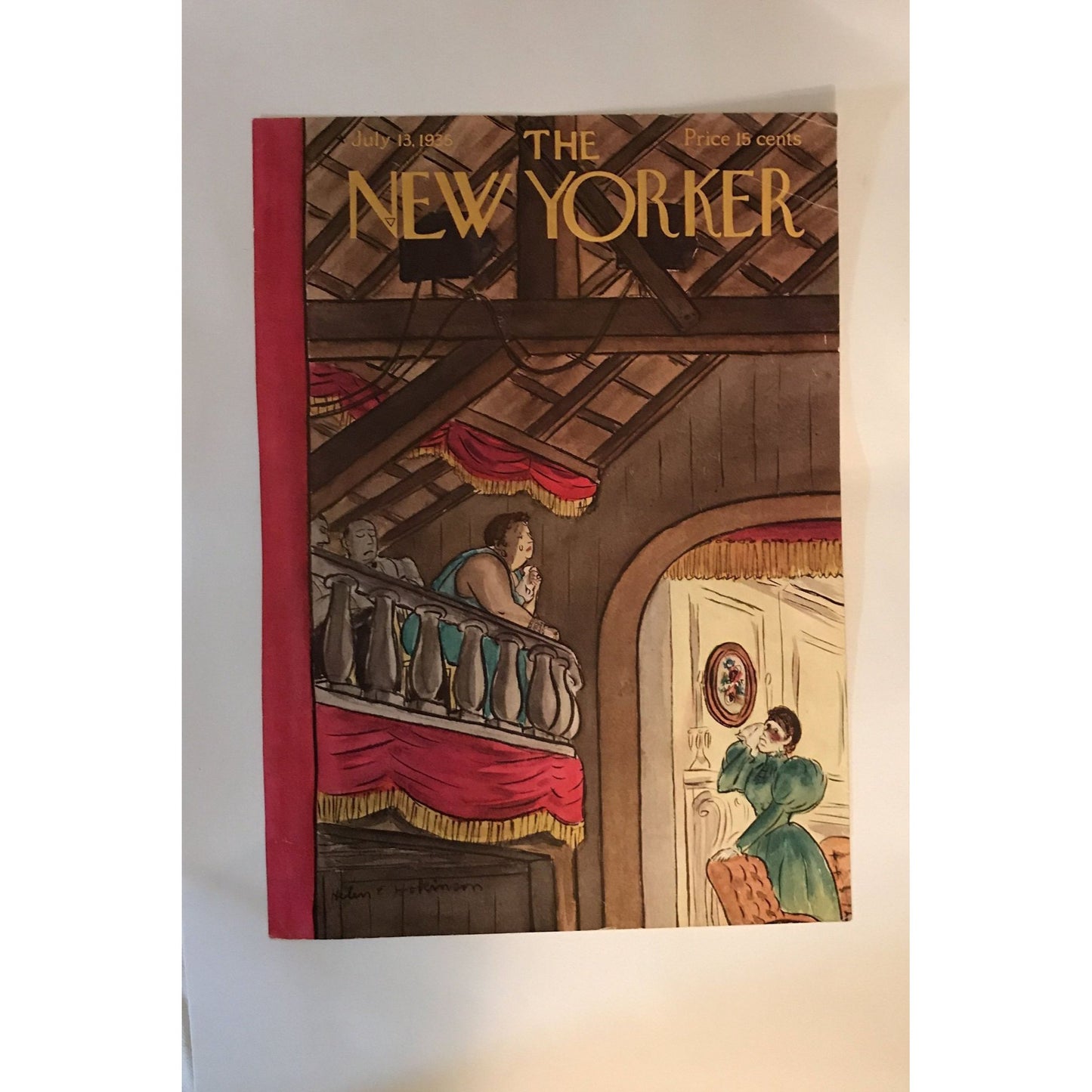 July 13, 1935 - The NEW YORKER Magazine original cover - Ready to frame - Helen Hopkinson