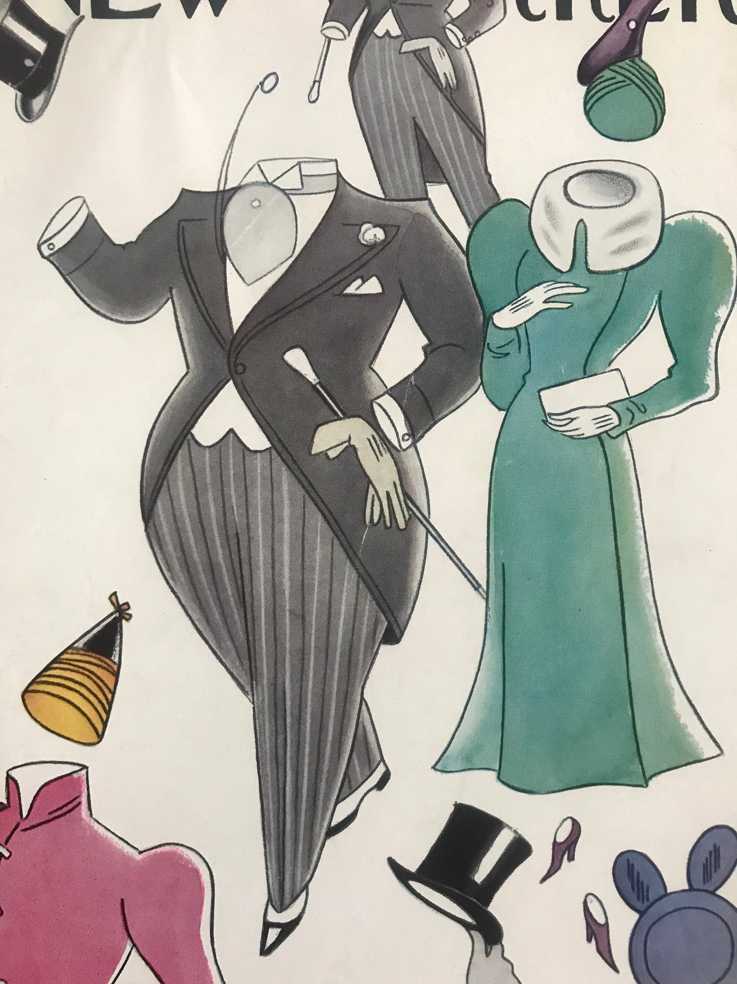 Rare - March 27, 1937 - The NEW YORKER Magazine original cover - by Rea Irvin