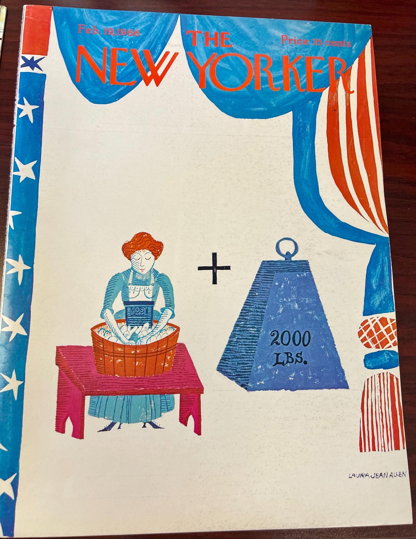 NEW YORKER Magazine cover - February 19, 1966