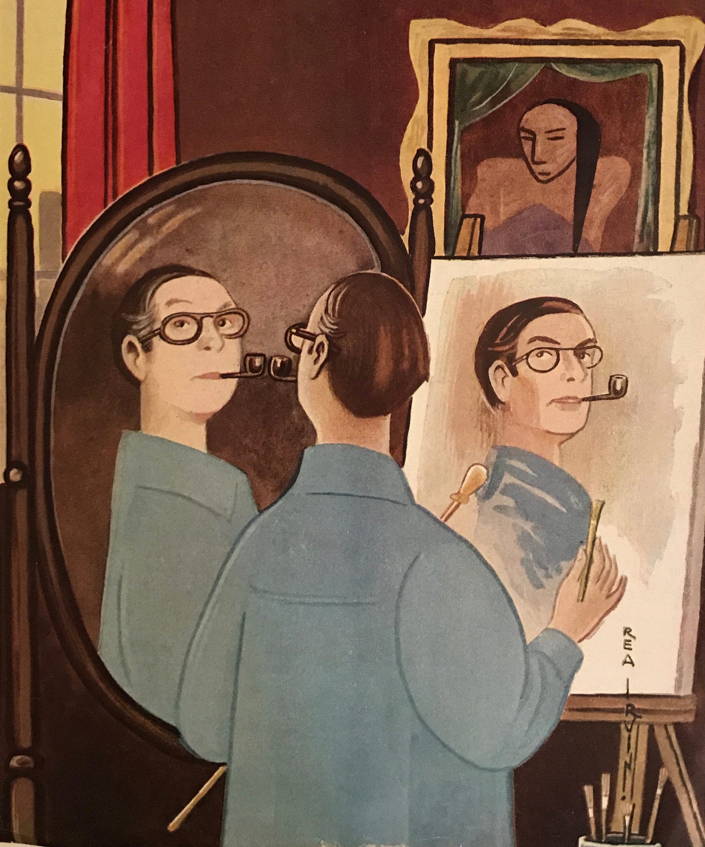 The NEW YORKER Magazine original cover - April 14, 1951 - Rea Irvin