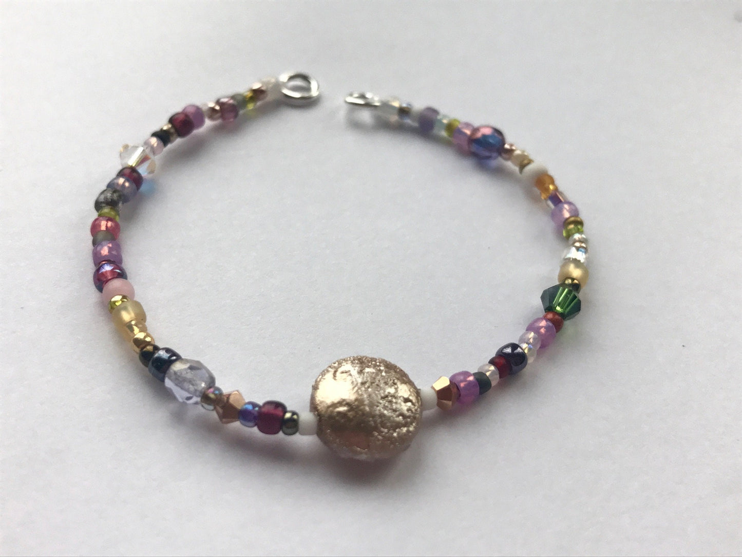 S I M P L I C I T Y Bracelet or Anklet - simple, delicate streamlined seed bead bracelets featuring colors that stir the soul
