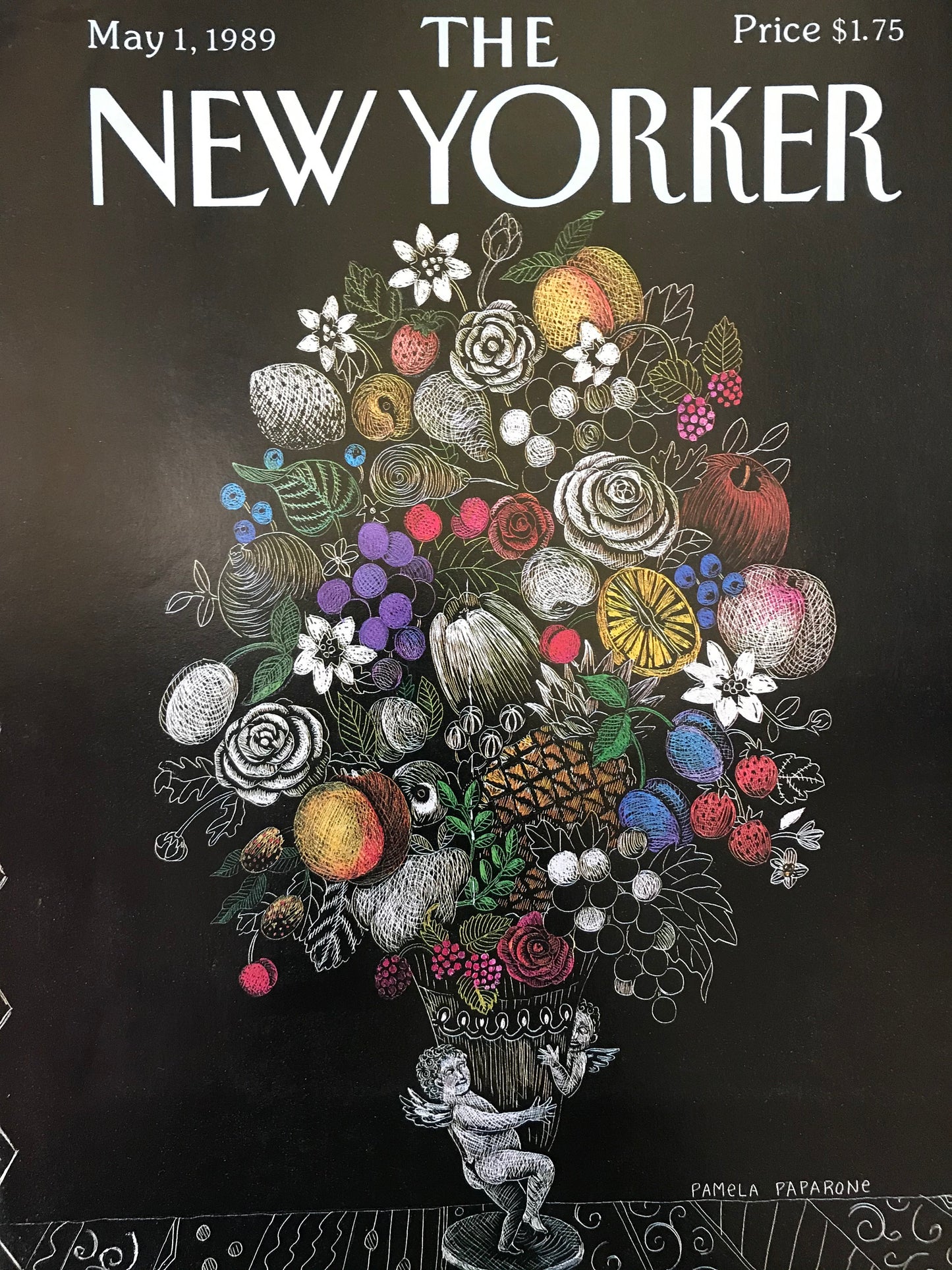 May 1, 1989 - The New Yorker Magazine - flowers - Cover only
