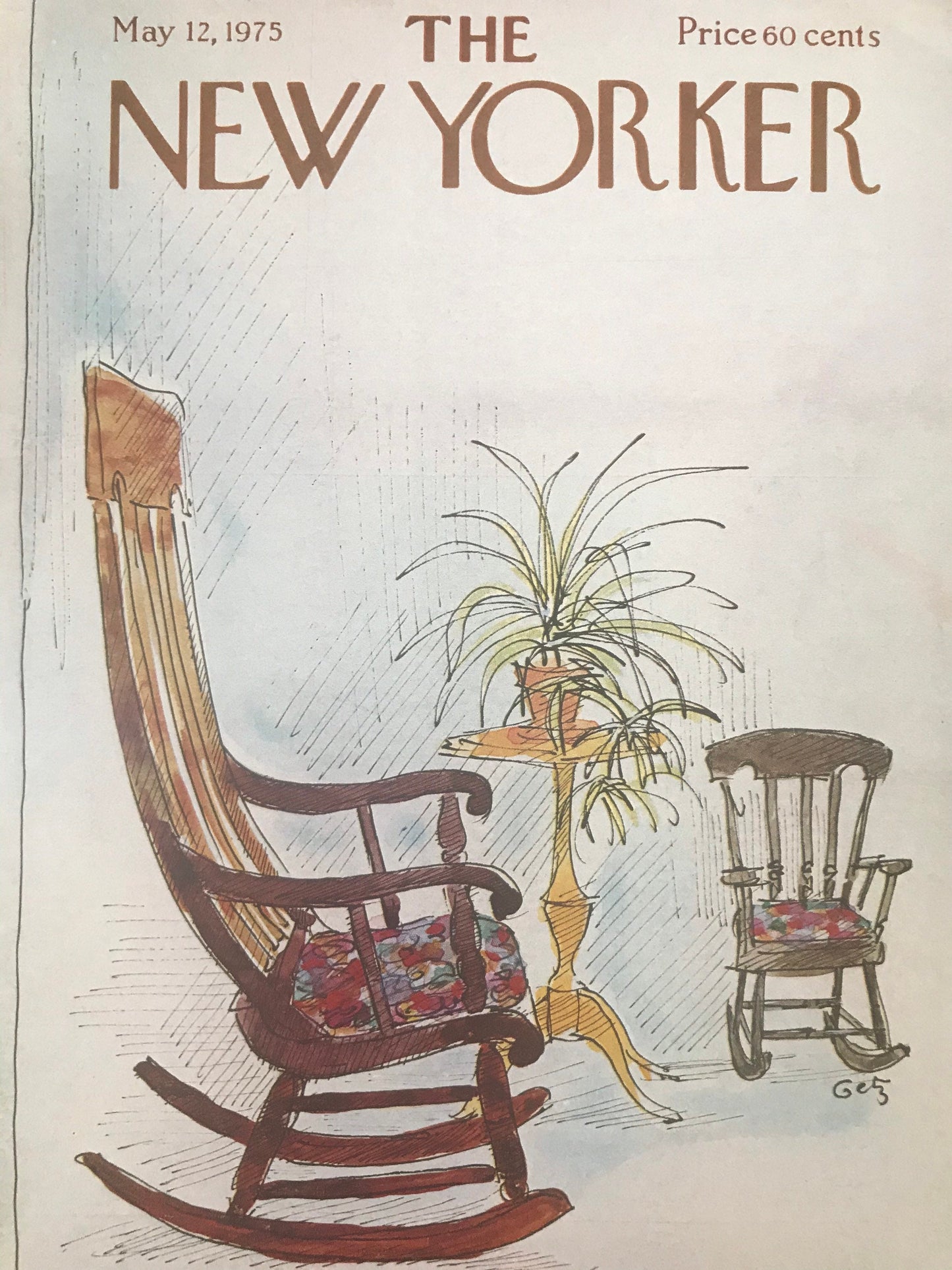 May 12, 1975 - The NEW YORKER Magazine original cover - Getz