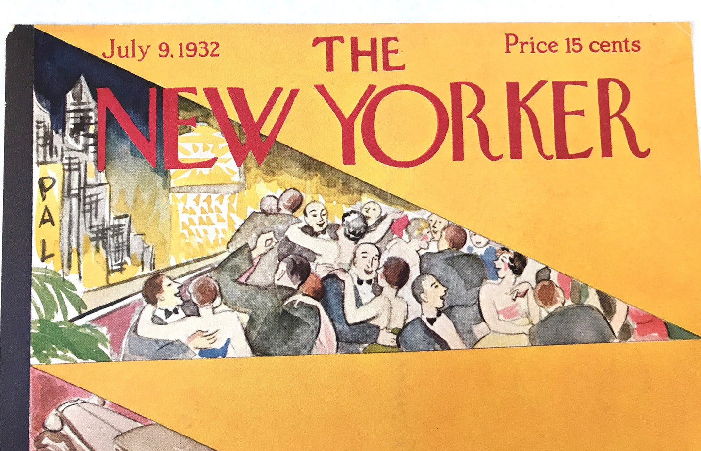 The NEW YORKER Magazine very rare original cover - July 9, 1932 - Virginia Andrews