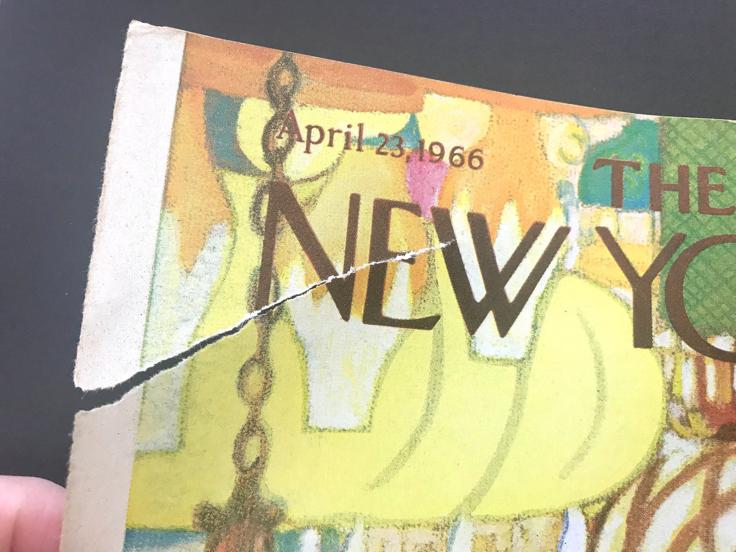 April 23, 1966 - The NEW YORKER Magazine original cover - colorful lanterns