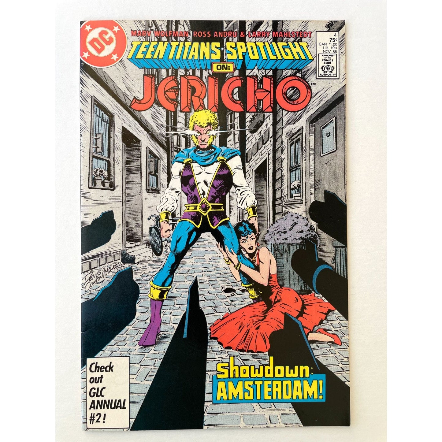 Vintage comic book - Teen Titans Spotlight #4 Jericho (1986) DC Comics