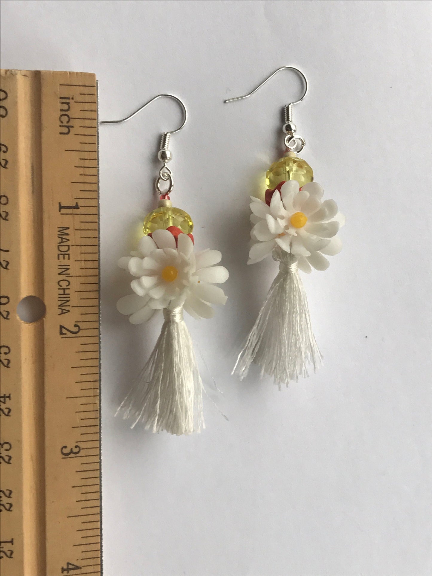 My unique, one-of-a-kind handmade by me - FUN, Bohemian style tassel beaded drop earrings