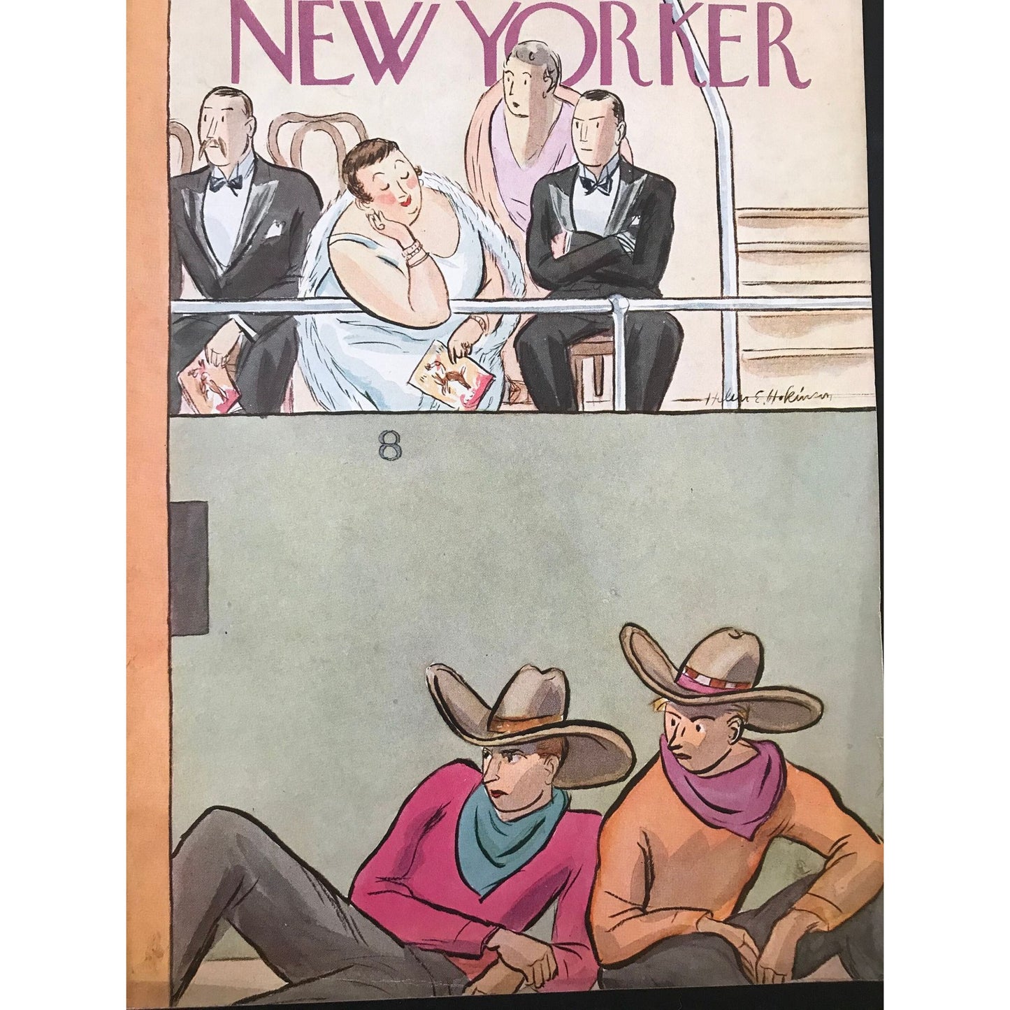 Very RARE - October 20, 1934 - NEW YORKER Magazine original cover - by Rea Irvin