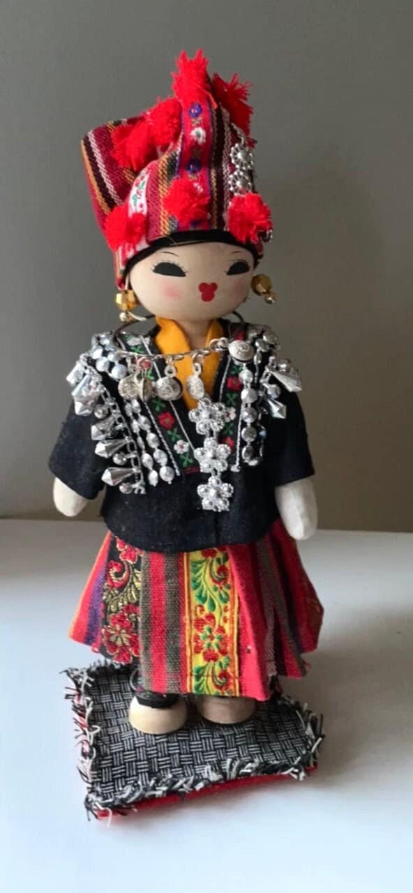 Vintage stunning, rare, handmade Hmong Doll