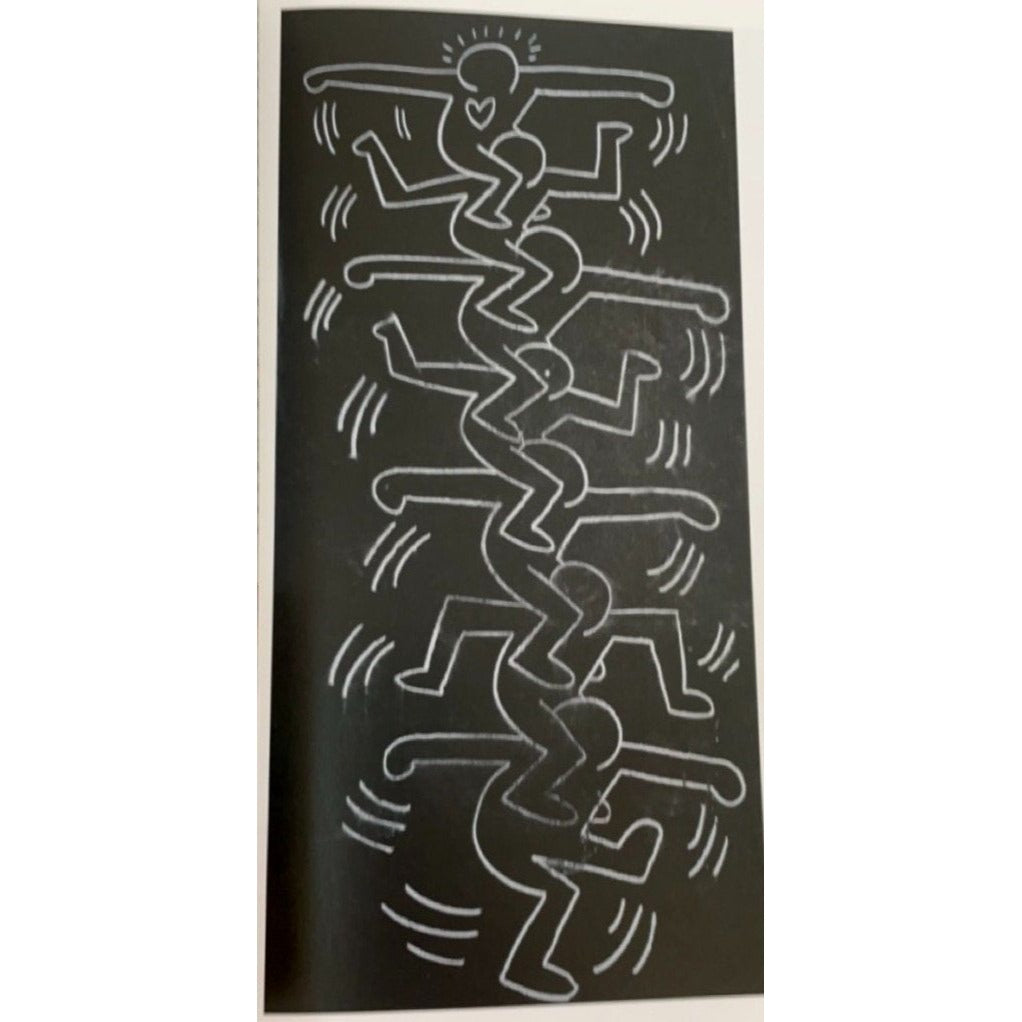 Keith Haring print from a vintage book