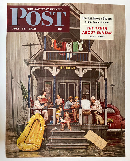 RARE - Saturday Evening Post - Original Cover - July 31, 1948