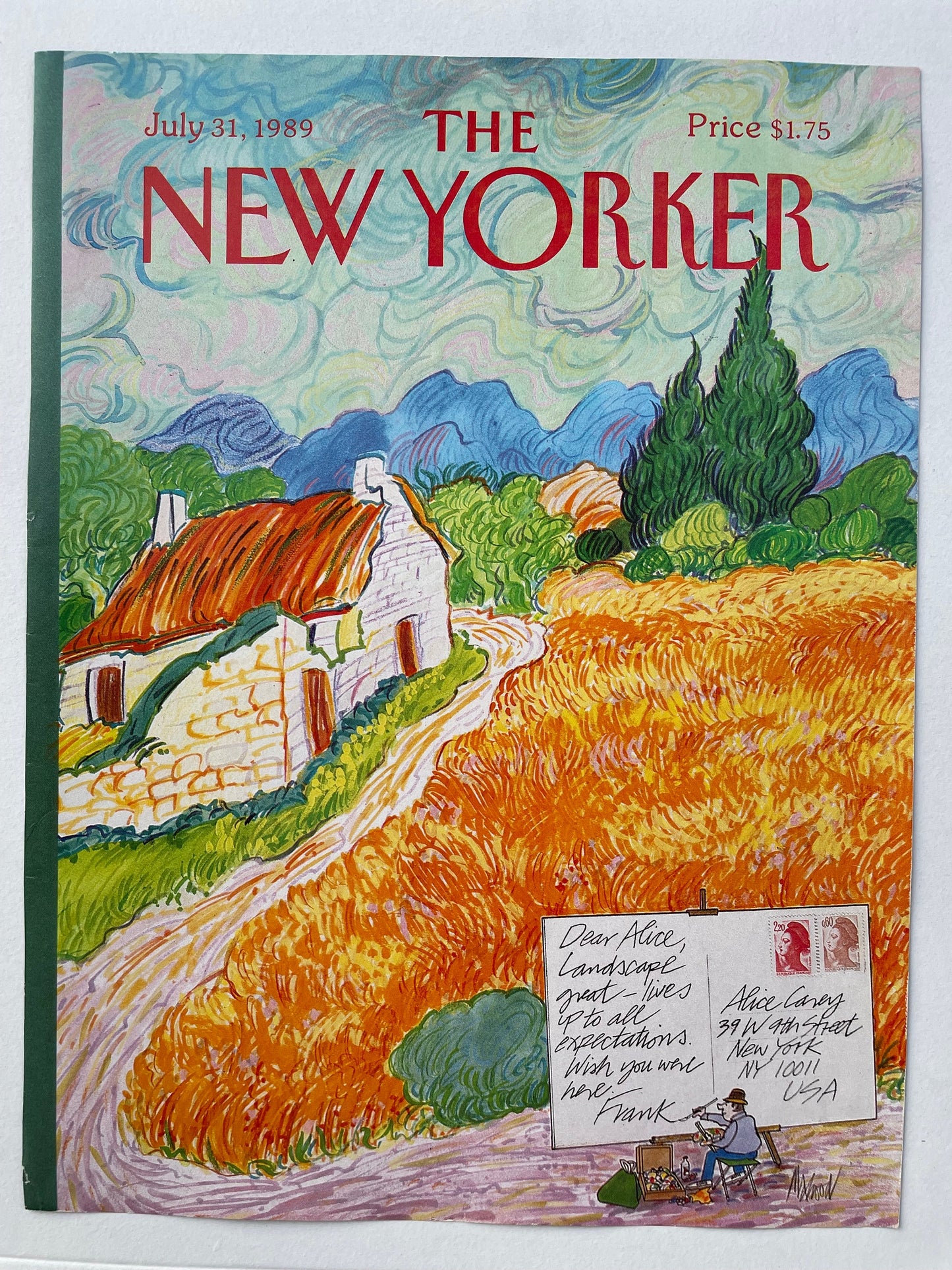 The NEW YORKER cover only - July 31, 1989