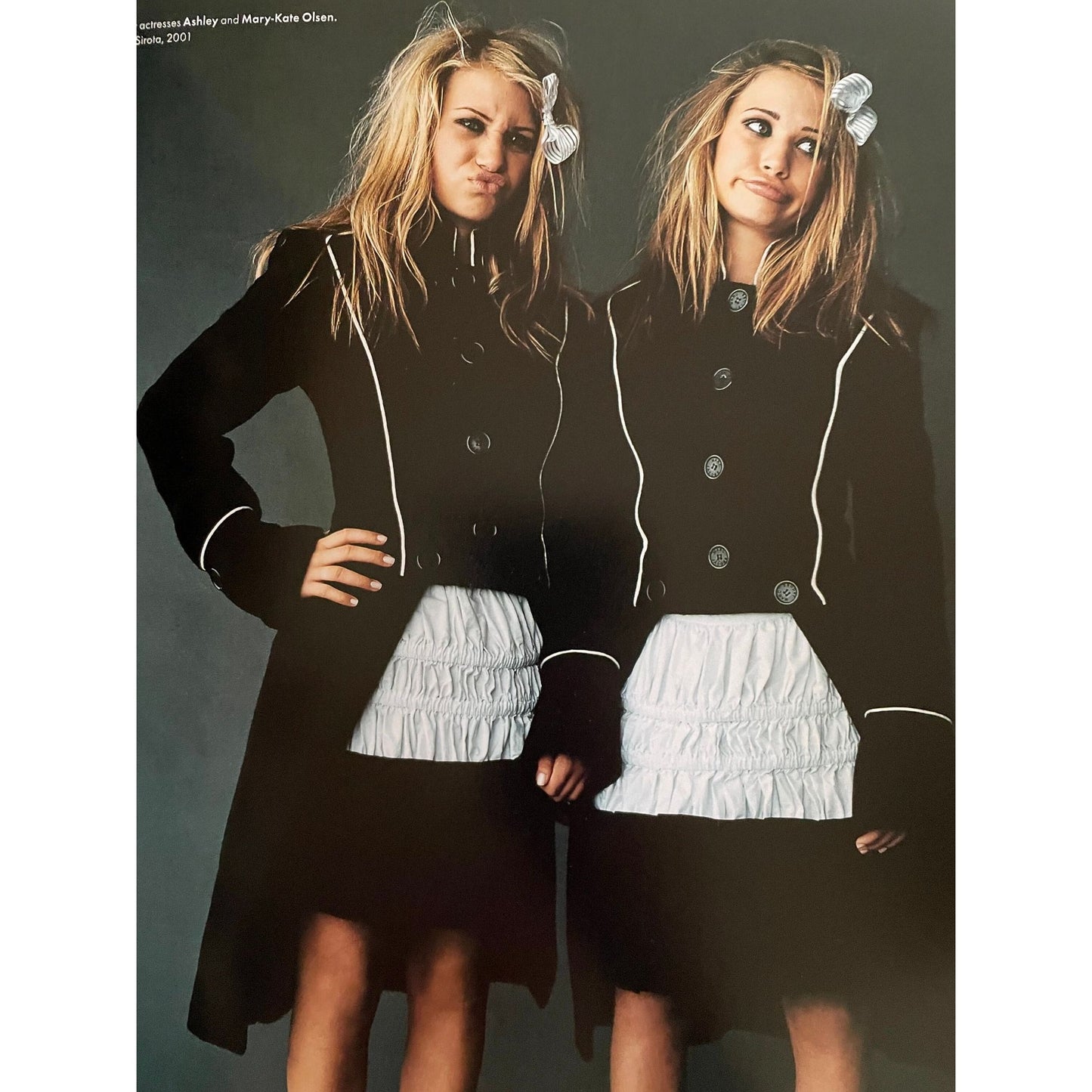 The Olsen Twins - 11" x 9" print from a vintage book