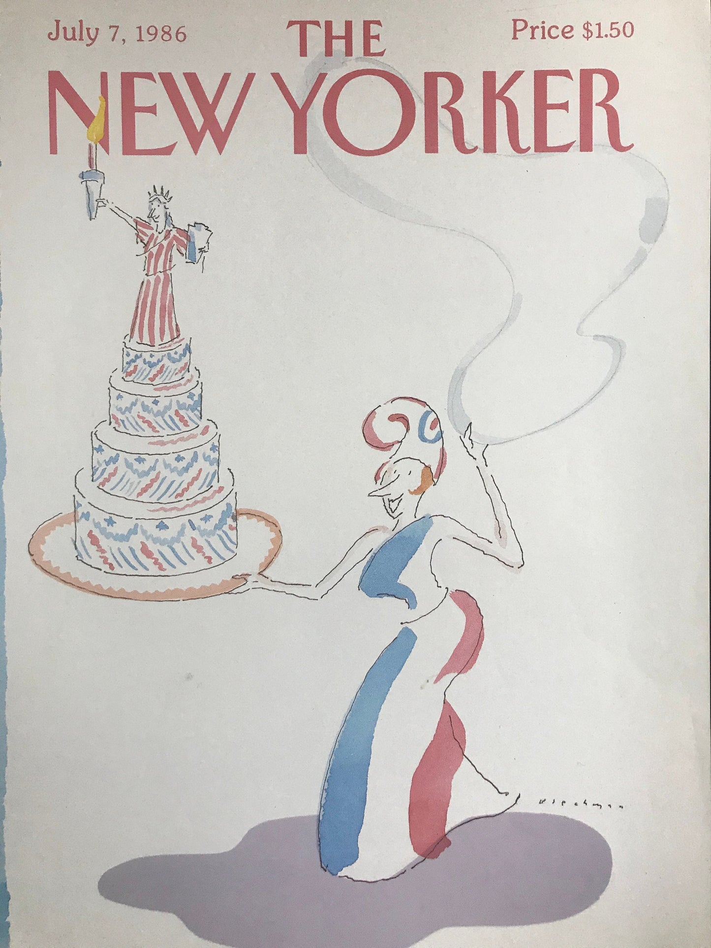 Vintage NEW YORKER Magazine original cover - July 7, 1986