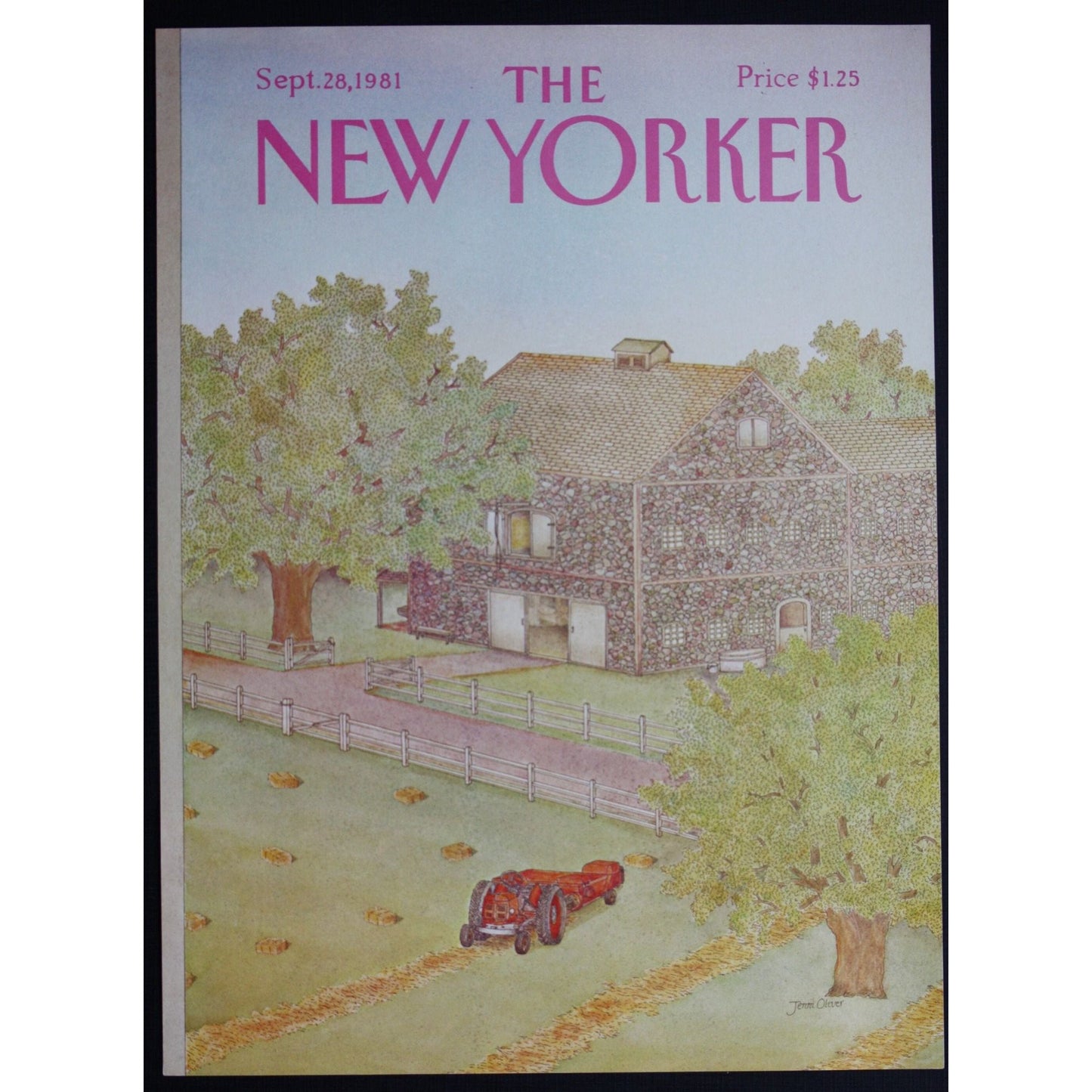 The NEW YORKER Magazine original cover - September 28, 1981