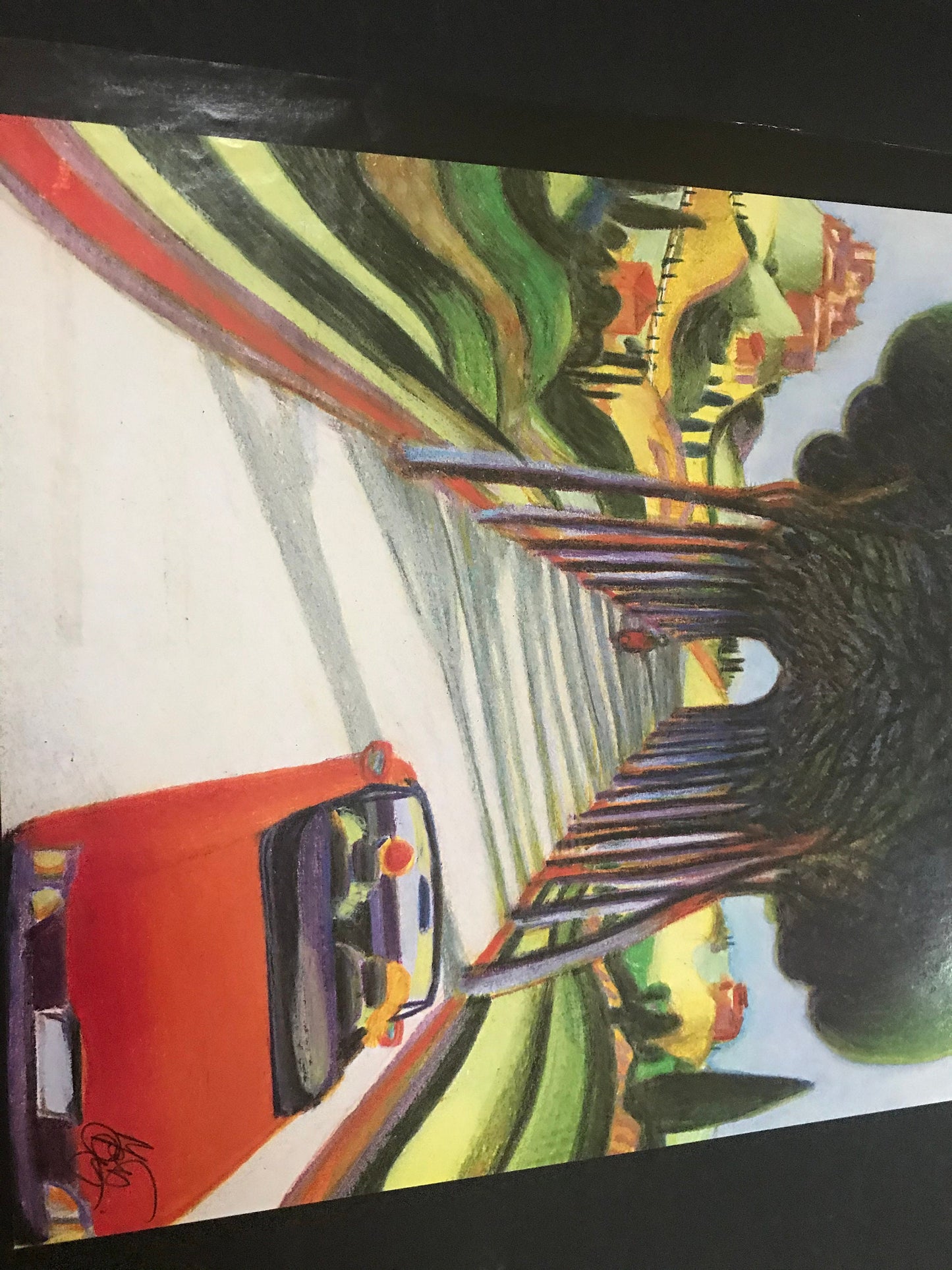 April 16 & 23, 2010  - The NEW YORKER - cover only -  driving through trees - please read description