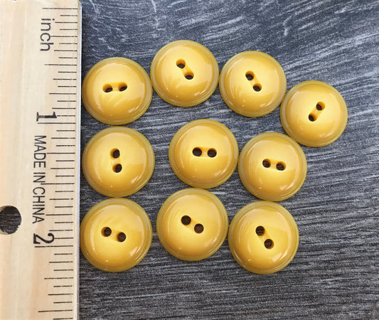 Lot of vintage buttons - yellow