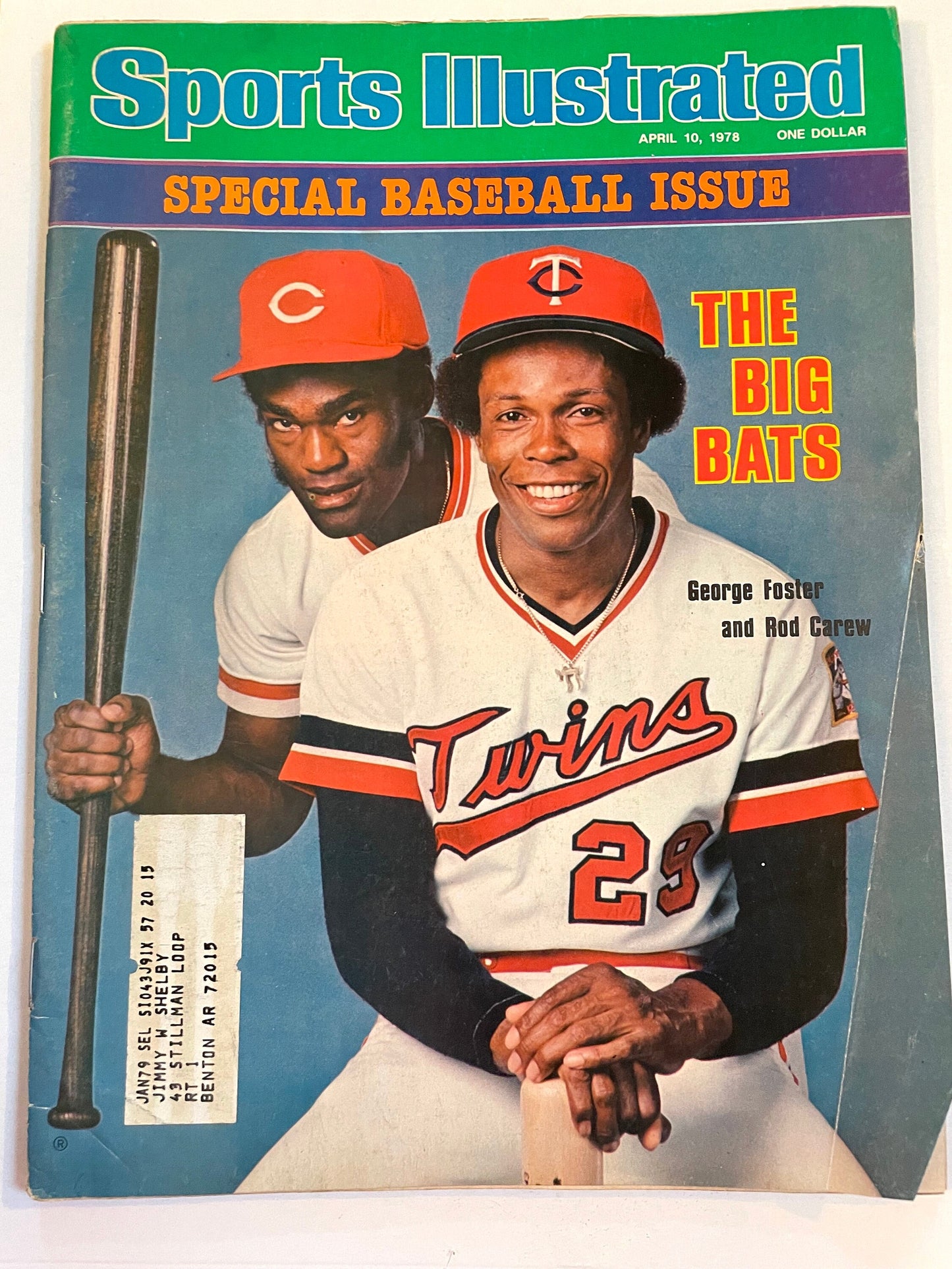Sports Illustrated Magazine complete issue - Apr 10, 1978 - The Big Bats: George Foster; Rod Carew - Twins baseball