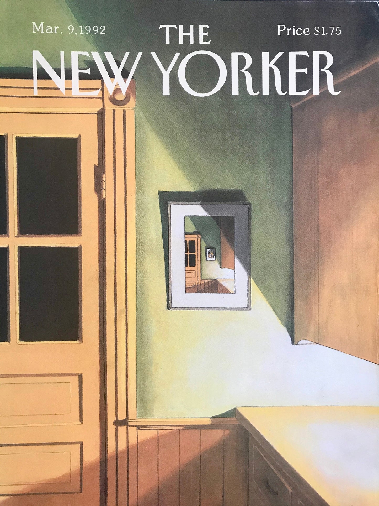 Vintage NEW YORKER Magazine original cover - March 9, 1992