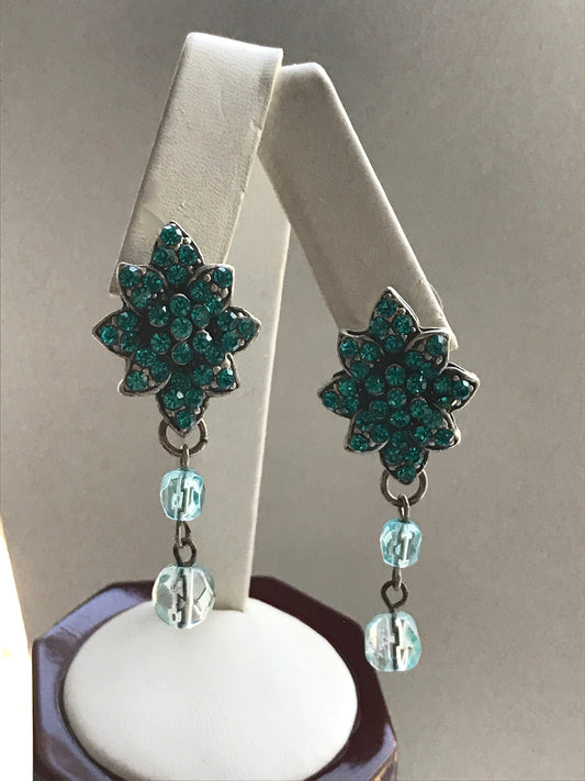 Stunning vintage turquoise dangle earrings