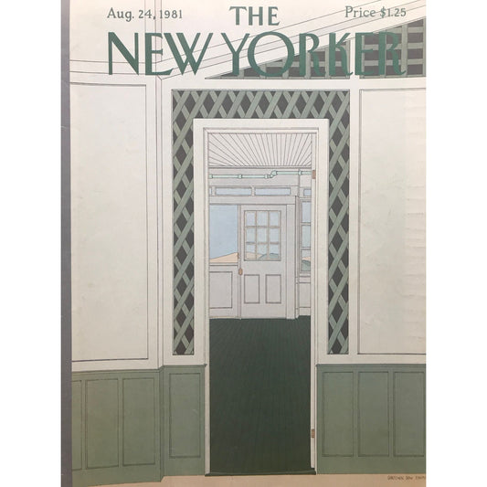 August 24, 1981 - The NEW YORKER - cover only - doors