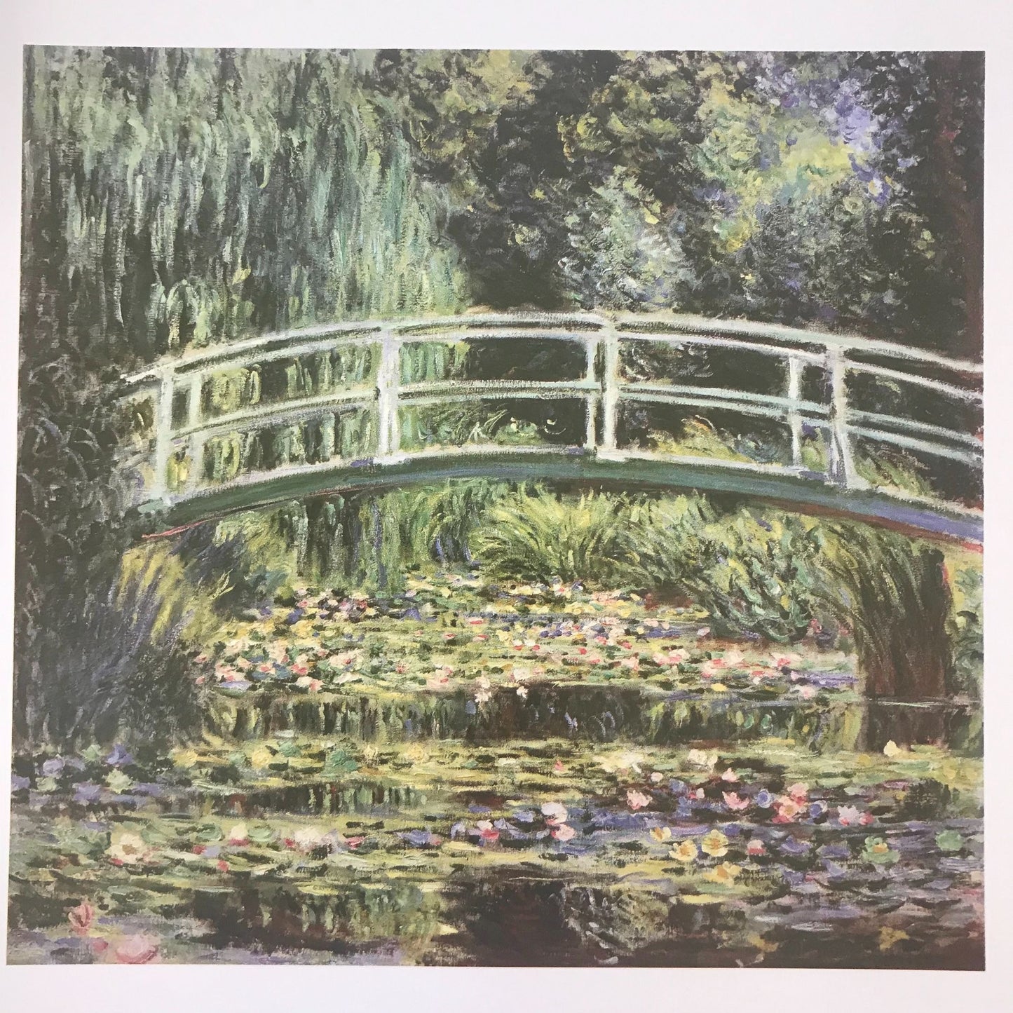 Stunning vintage Monet print  - approx. 8" tall x 6 1/2" wide