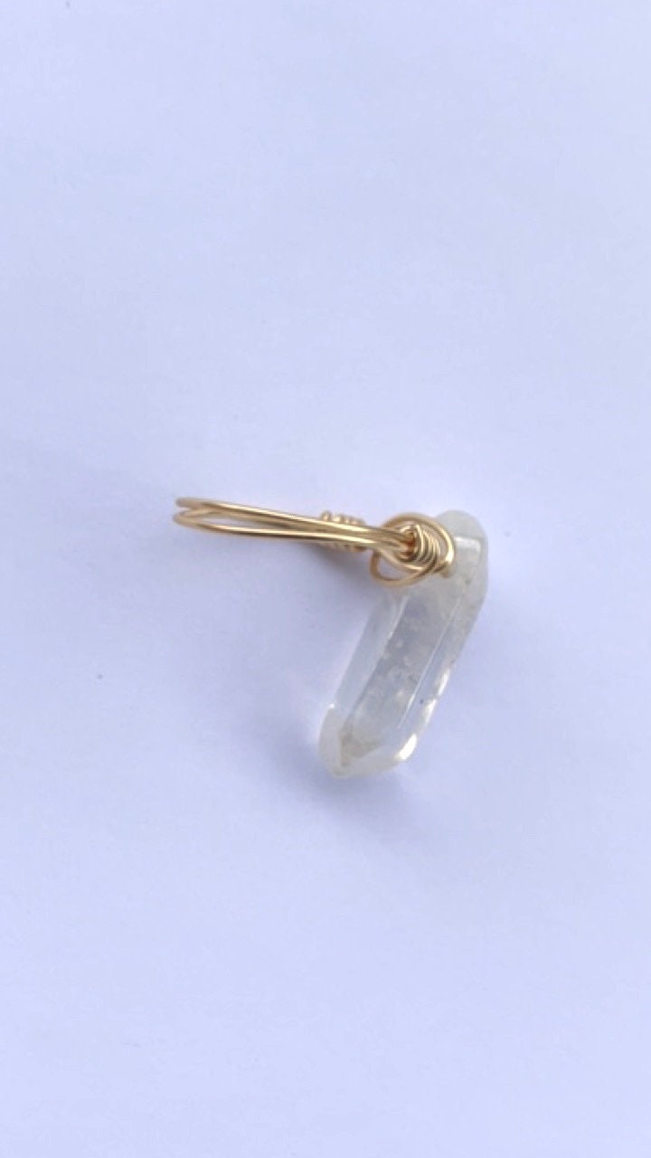 Unique vintage handmade crystal ring