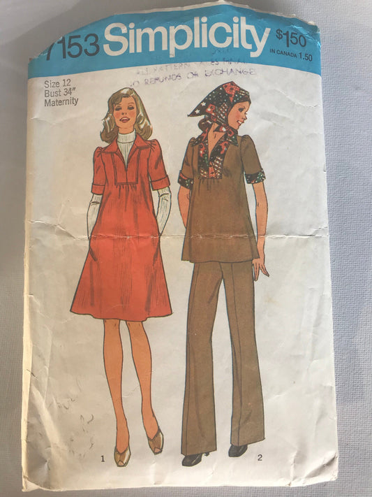 RARE - Vintage Simplicity sewing pattern from the 1960's - please read description