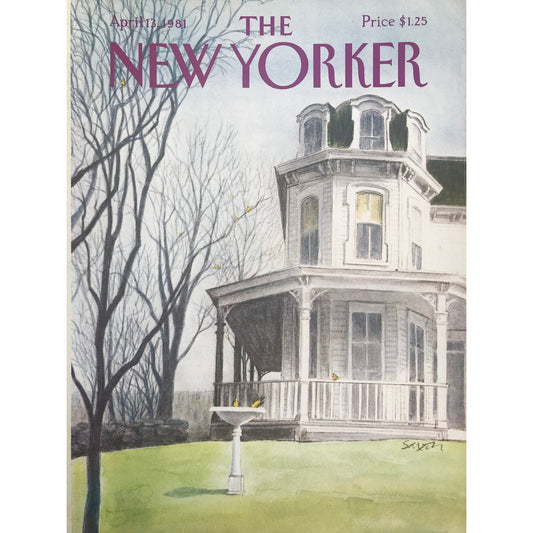 NEW YORKER Magazine original cover - vintage - April 13, 1981