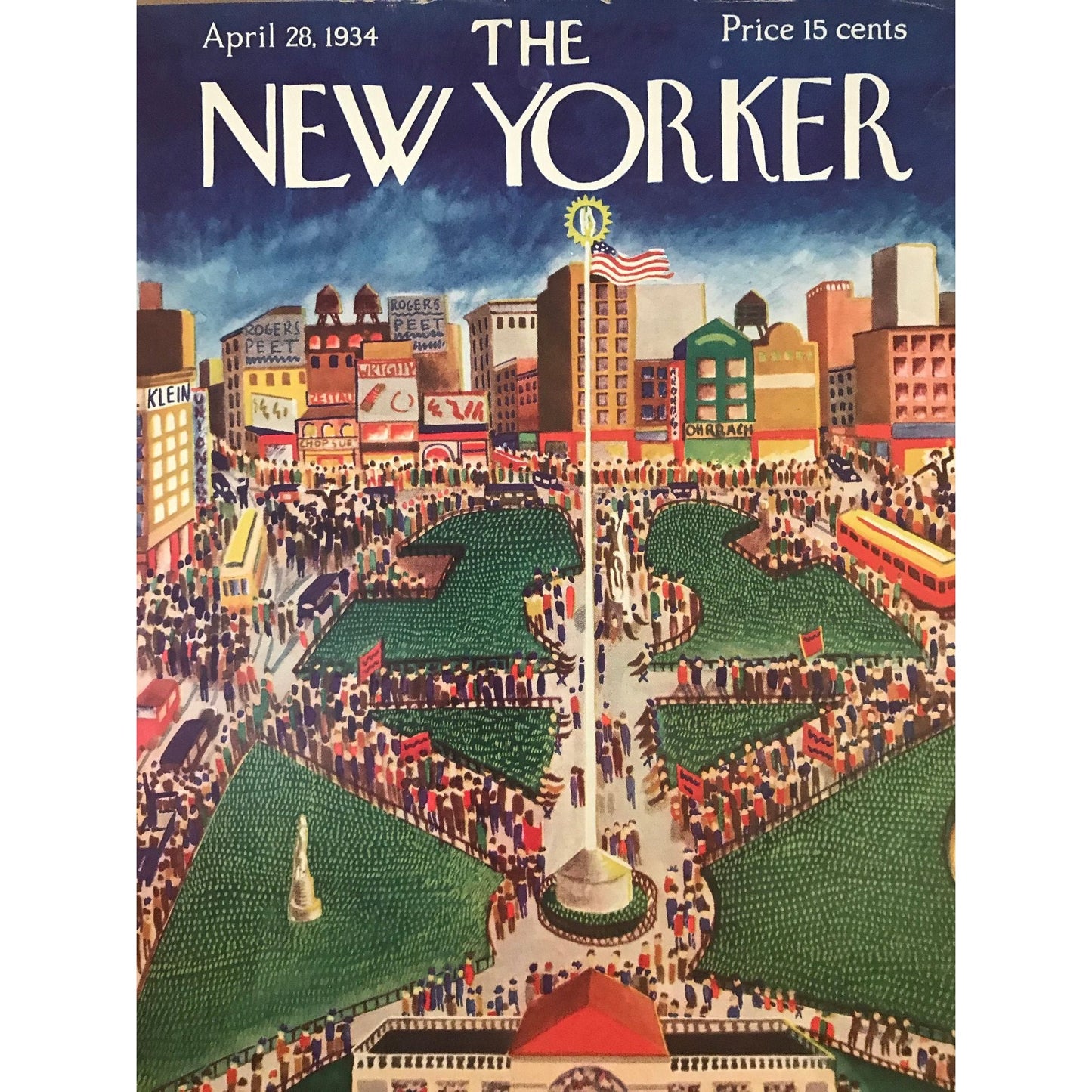 Rare - April 28, 1934 - The NEW YORKER Magazine original cover