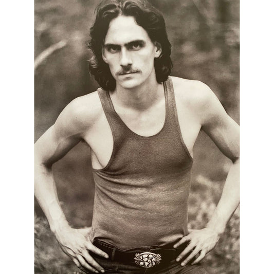 Legendary Rock 'N Roll - singer James Taylor - print from vintage book - 12" x 10"