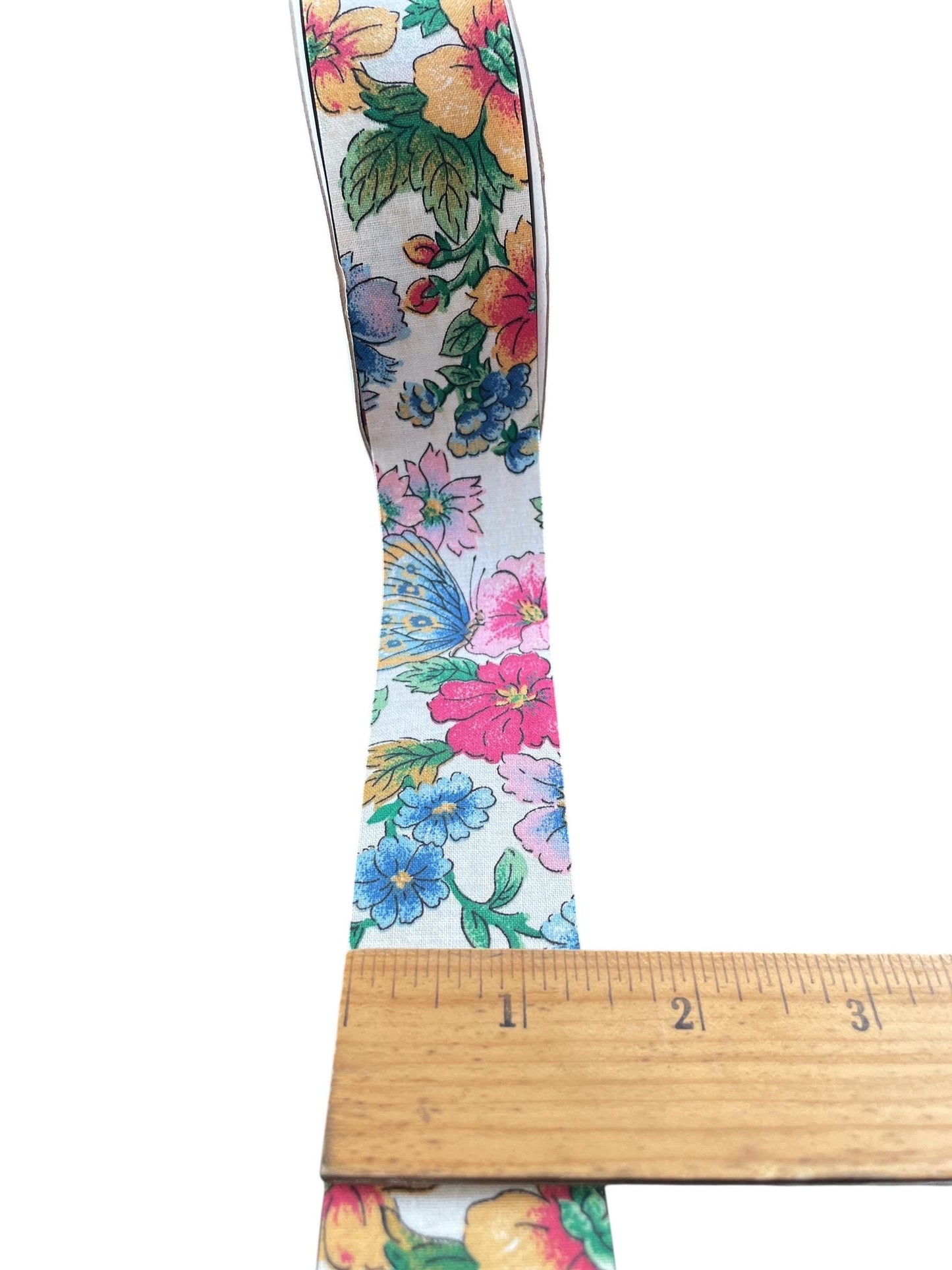 10 yards vintage Designer Dispatch charming floral Ribbon Trim Edging ~ Craft Sewing Embellishment - 1.25" wide