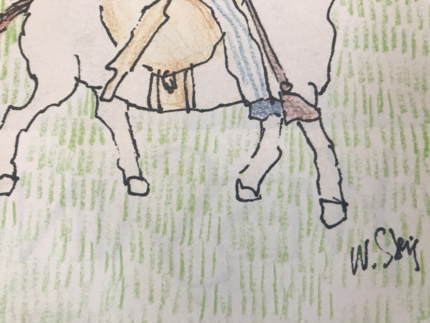 New Yorker Magazine - April 29, 1991 - Cover only - couple horseback riding - by William Steig