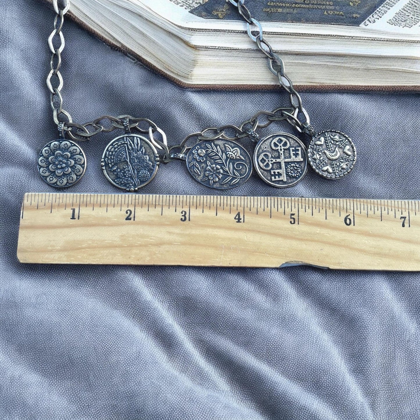 Lucky Brand Charm Necklace with a Pennsylvania Dutch charm – Boho Layered Pendant, Gift for Her, Everyday Jewelry