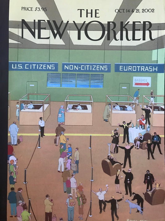 The NEW YORKER cover only - October 14 & 21, 2002 - immigration