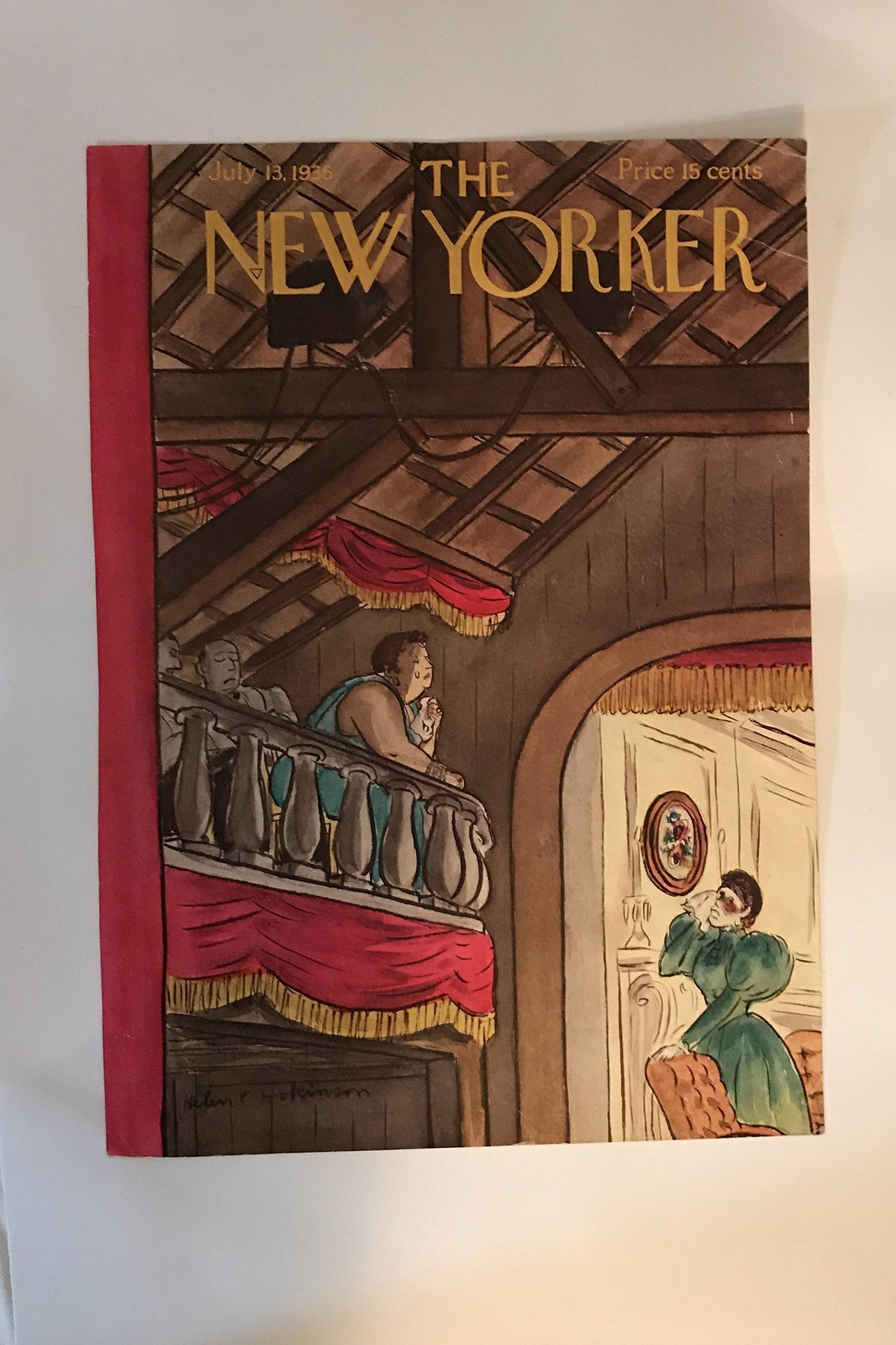 July 13, 1935 - The NEW YORKER Magazine original cover - Ready to frame - Helen Hopkinson