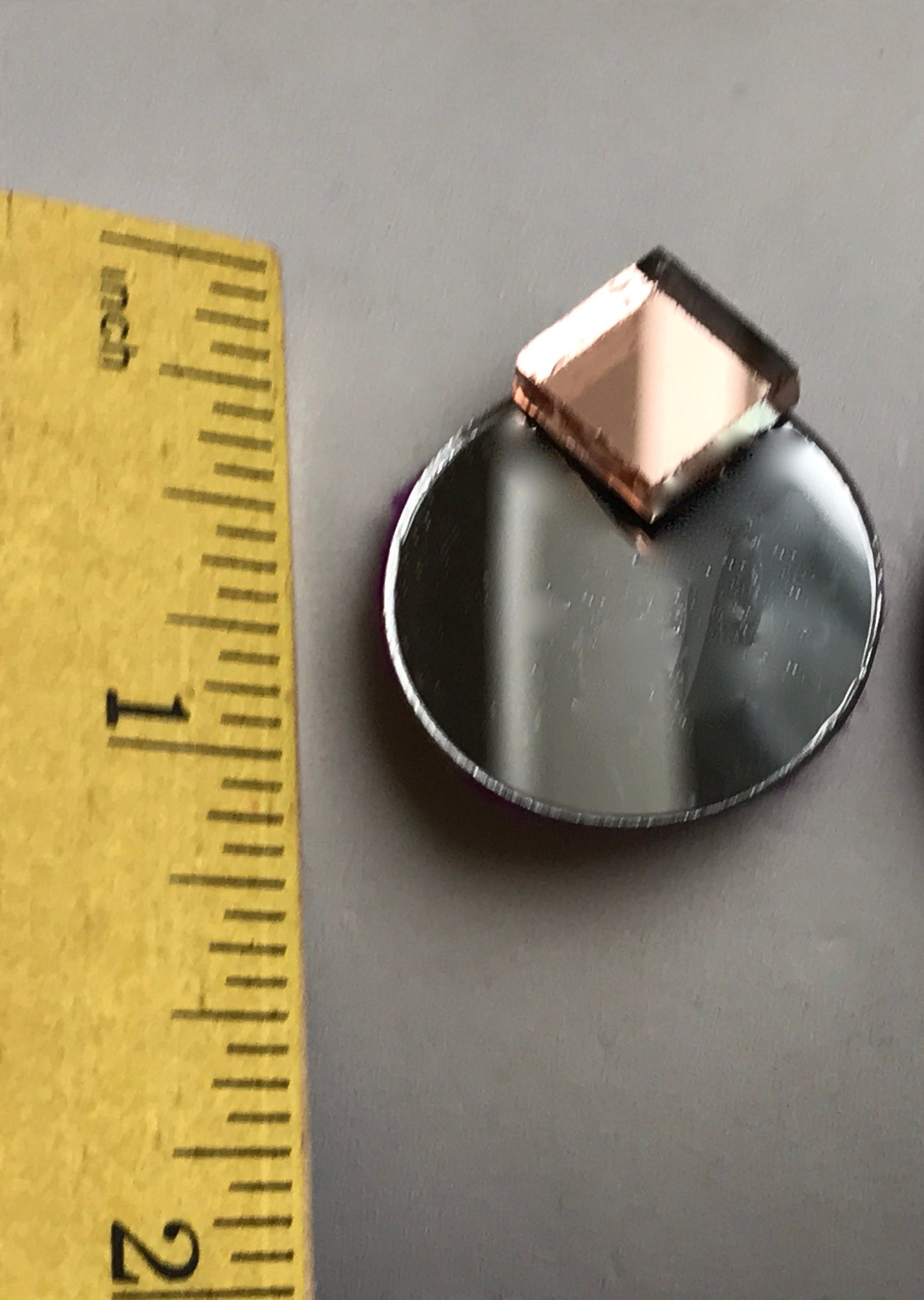 Unique colored mirror earrings